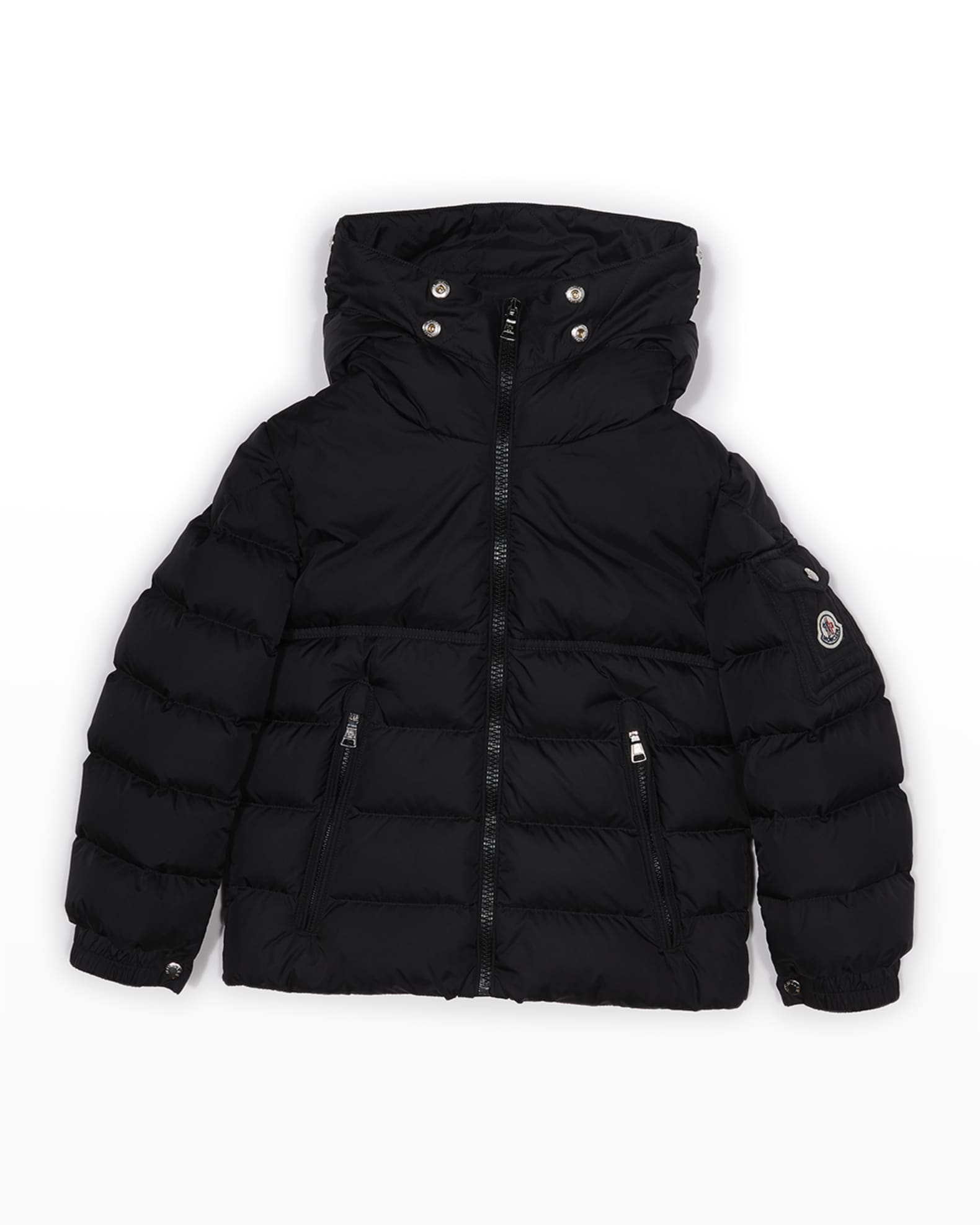 Boy's Byron Faux-Fur Hooded Puffer Jackets | Neiman Marcus