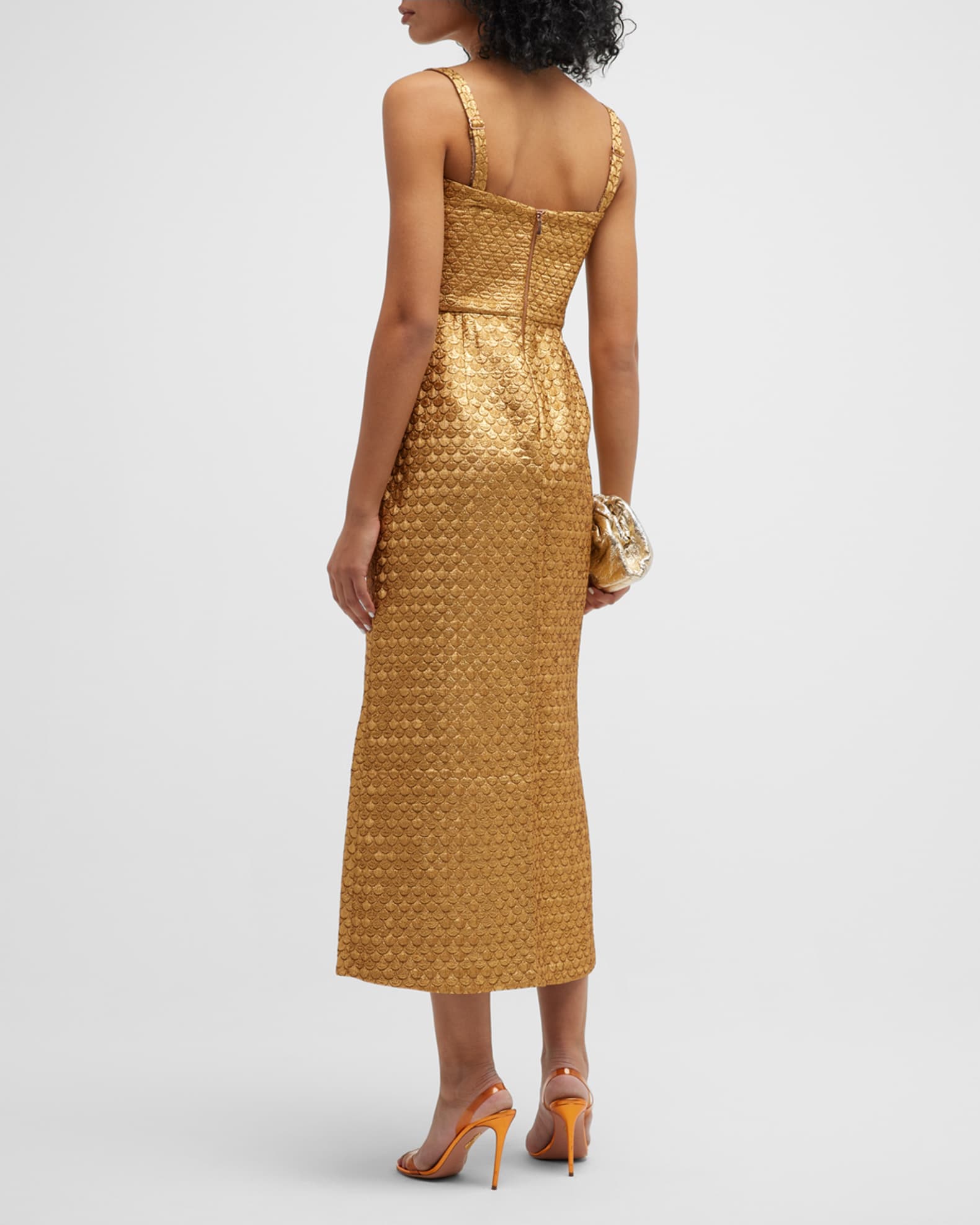 johanna ortiz sequin dress Johanna Ortiz Net Sustain Aurora MGica Sequin-Embellished Silk Maxi Dress  In Red - 40% Off