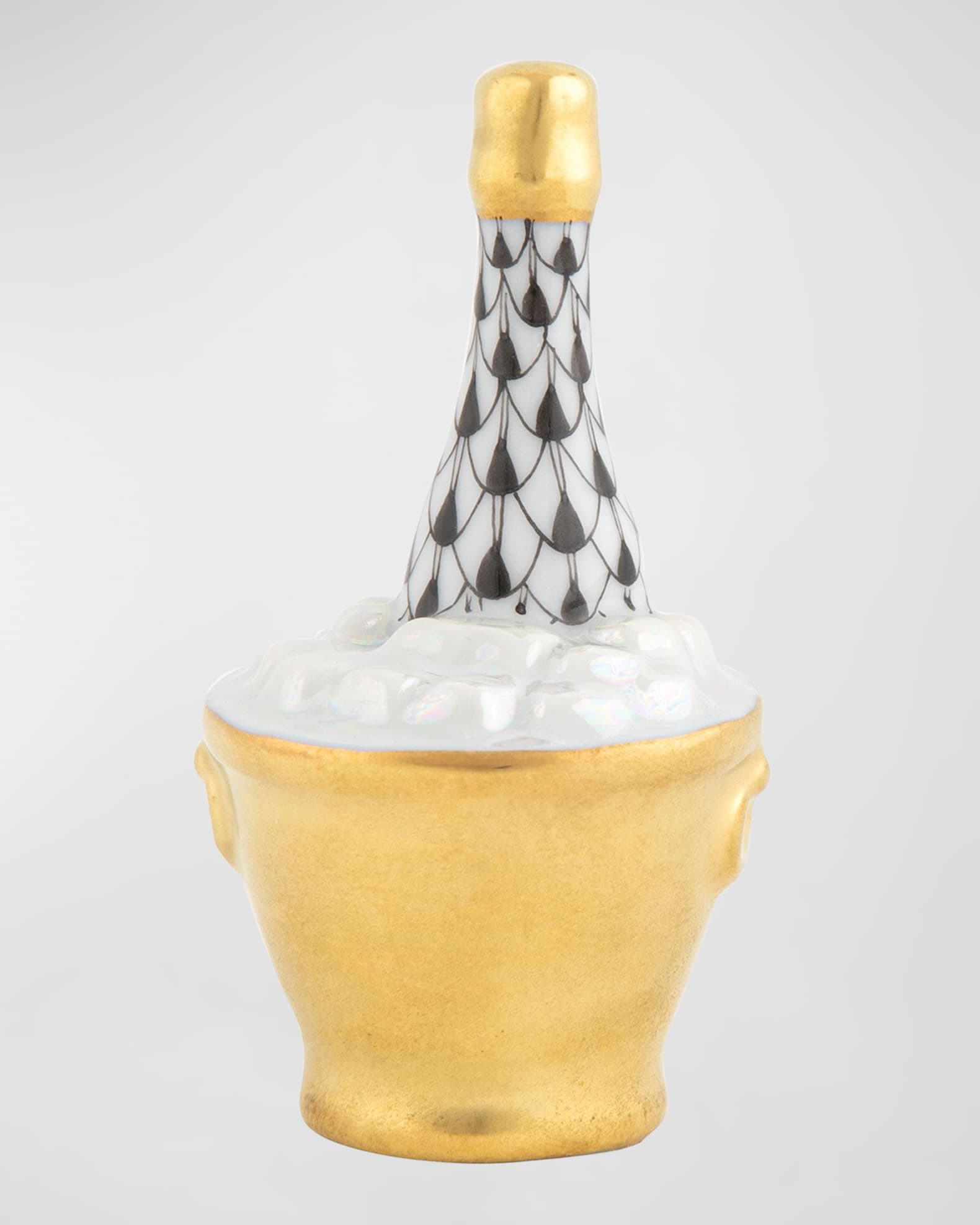 Herend Champagne Bucket Figurine | Neiman Marcus