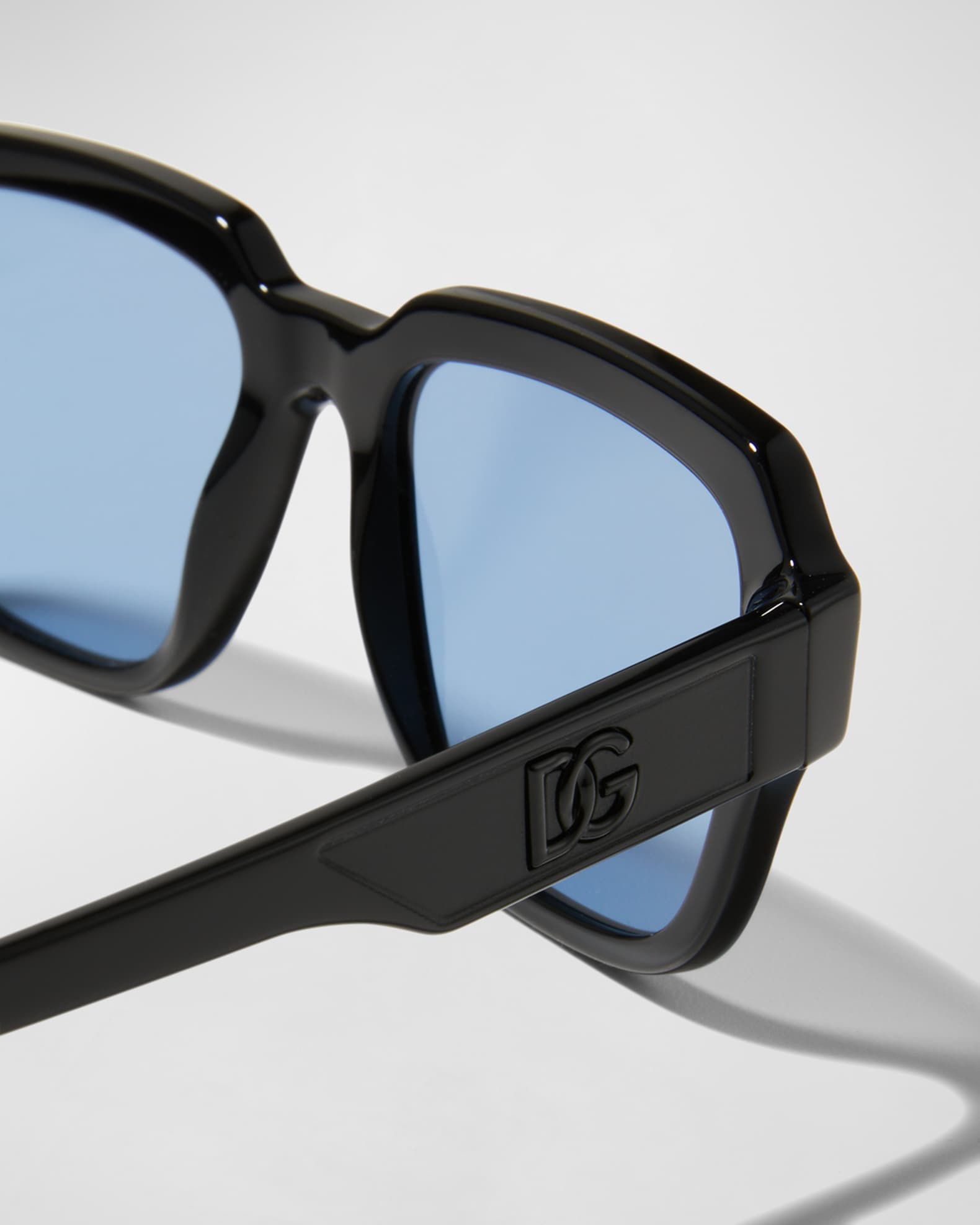 Dolce Gabbana Men #39 s DG Logo Square Sunglasses Neiman Marcus