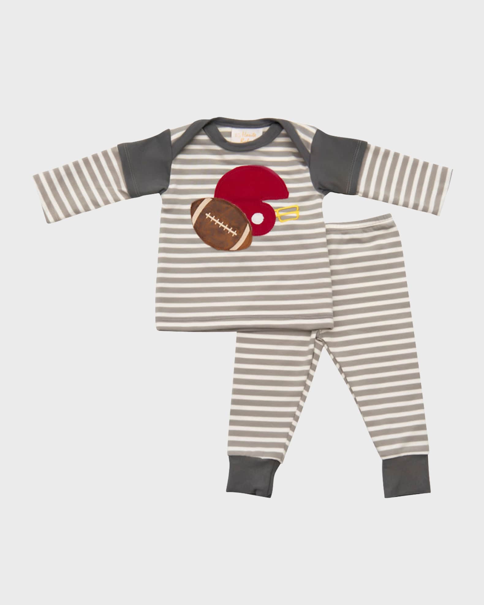 Boy's Game On Striped Top and Leggings, Size Newborn-24M 0