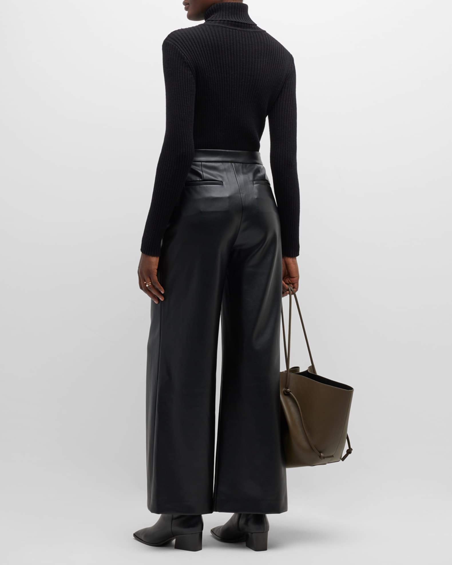 Toccin Pleated Wide-Leg Trousers | Neiman Marcus