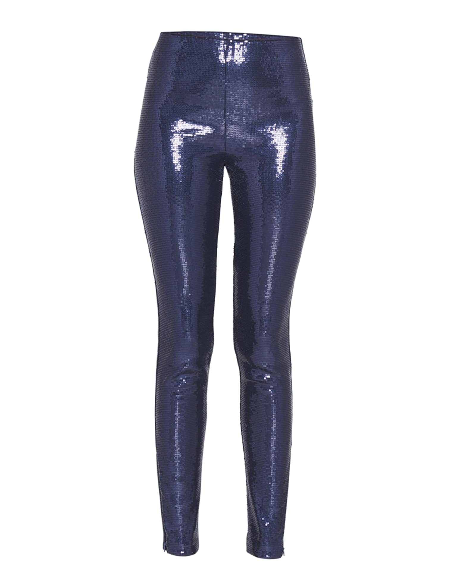 Navy blue sequin leggings shop
