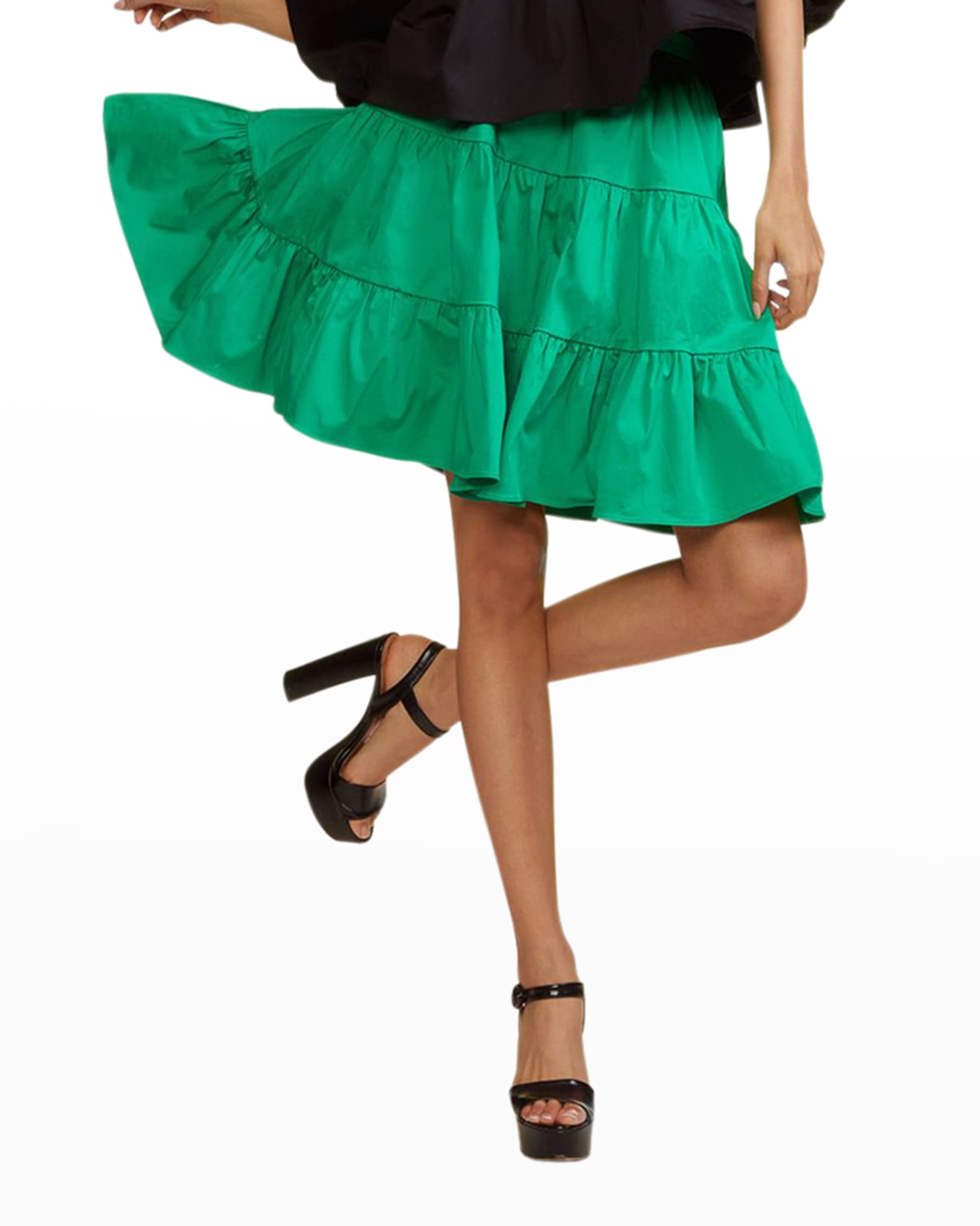 CLANE (クラネ) Tiered Satin Skirt | www.shivhotels.com