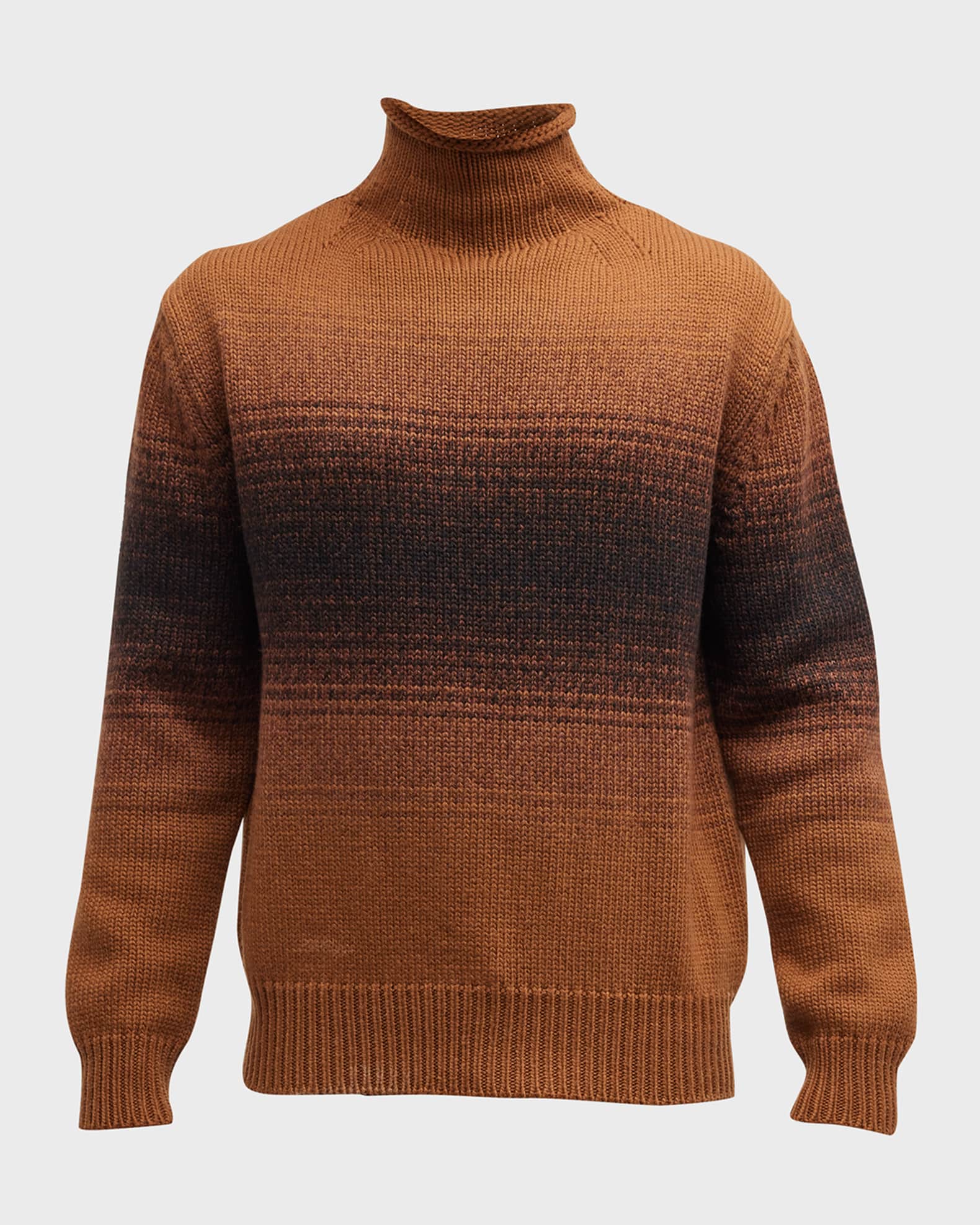ZEGNA Men's Degradé Stripe Turtleneck Sweater | Neiman Marcus