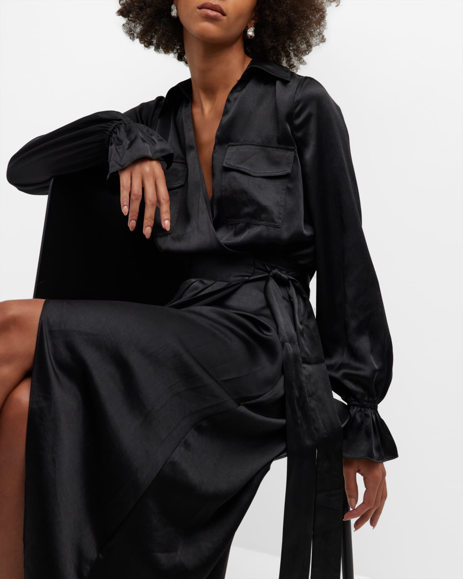 Luned | Wrap Midi Dress