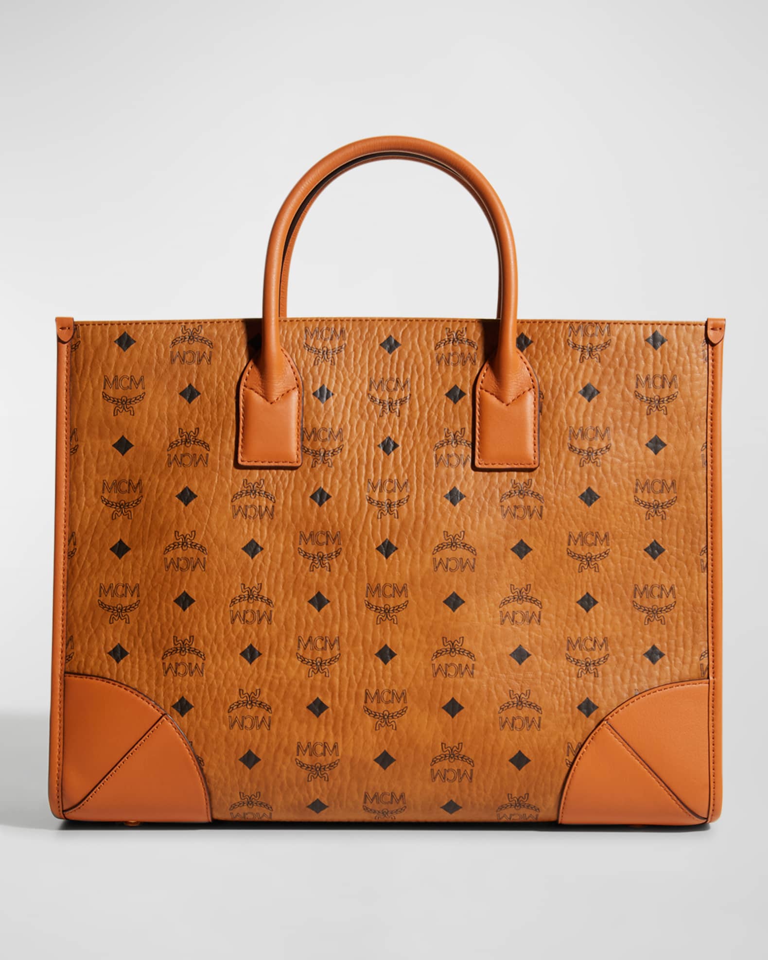 MCM Munchen Large Monogram Tote Bag Neiman Marcus