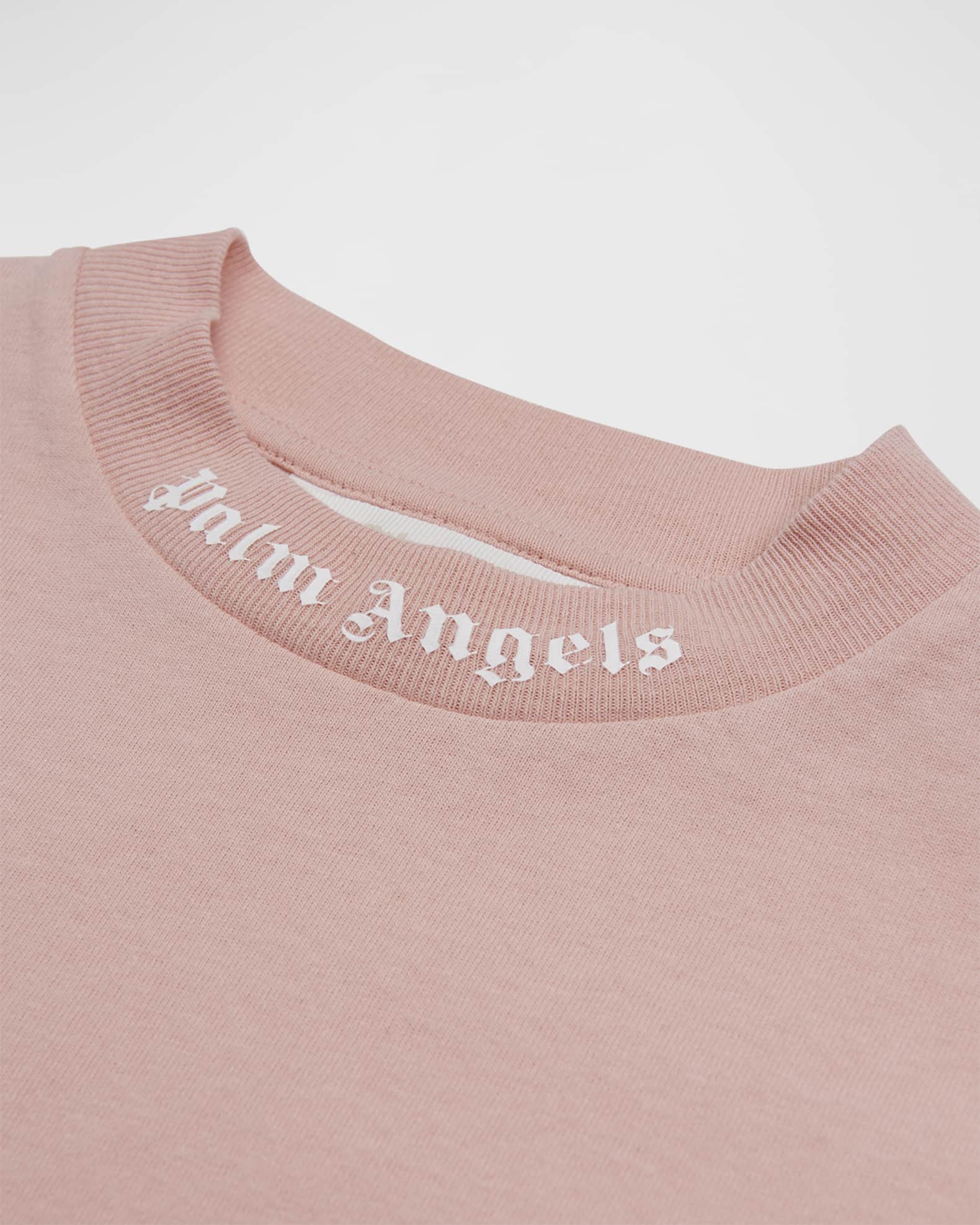 Palm Angels Baby Girls T Shirt In Pink