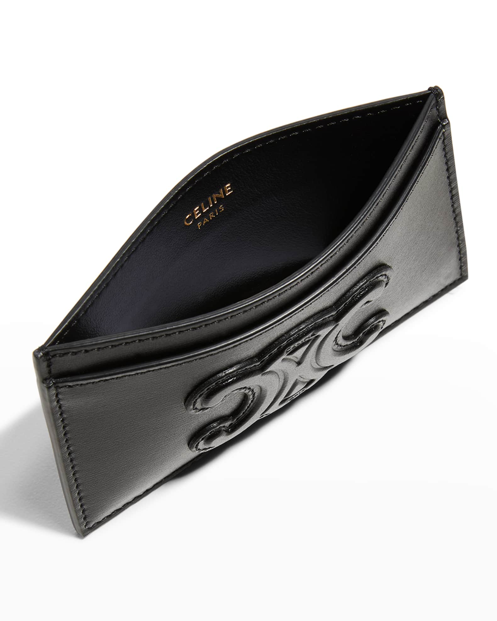 CARD HOLDER CUIR TRIOMPHE IN SHINY CALFSKIN