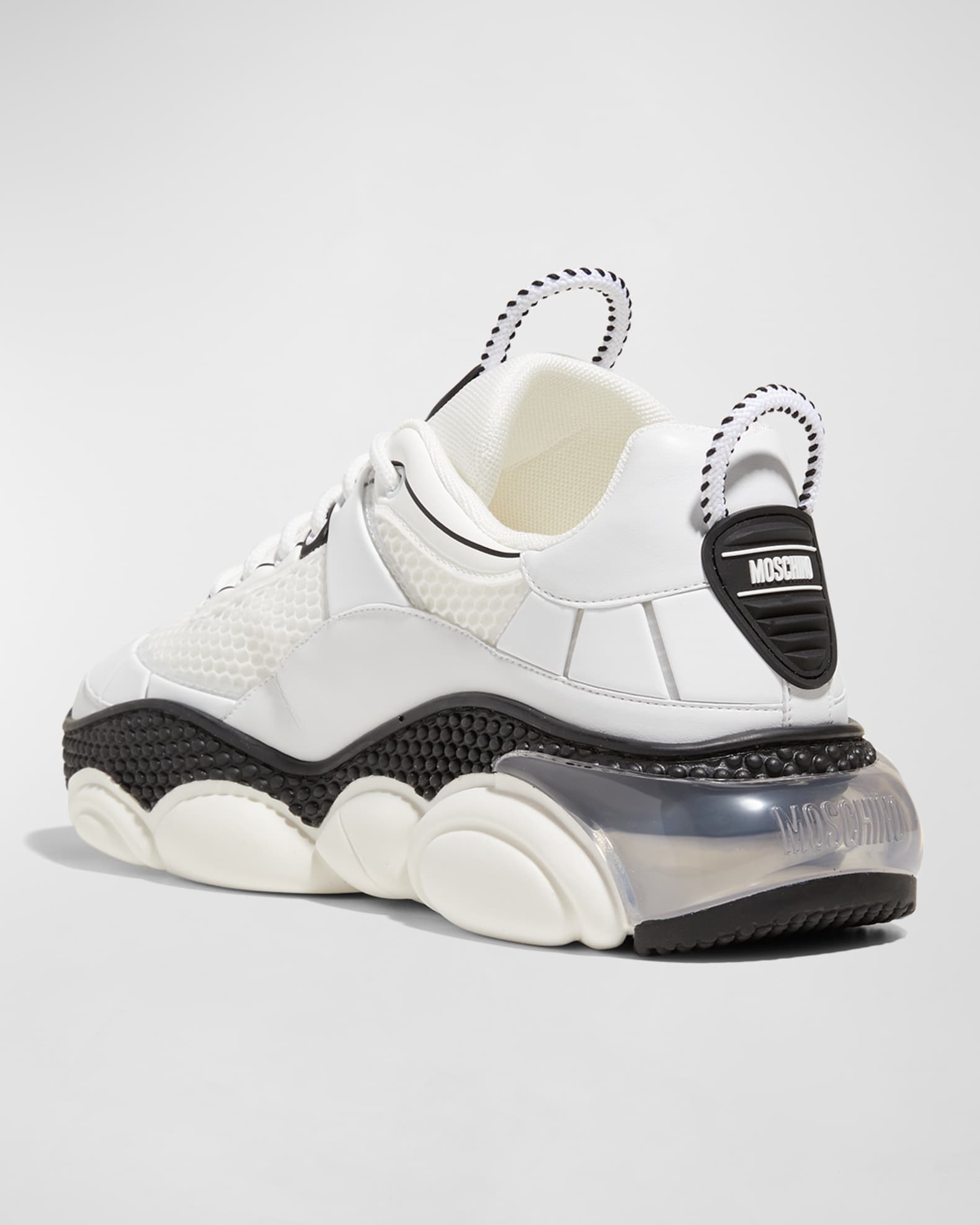 Moschino スニーカー Moschino Men's Teddy Bear-Sole Trainer Sneakers - Two-Tone