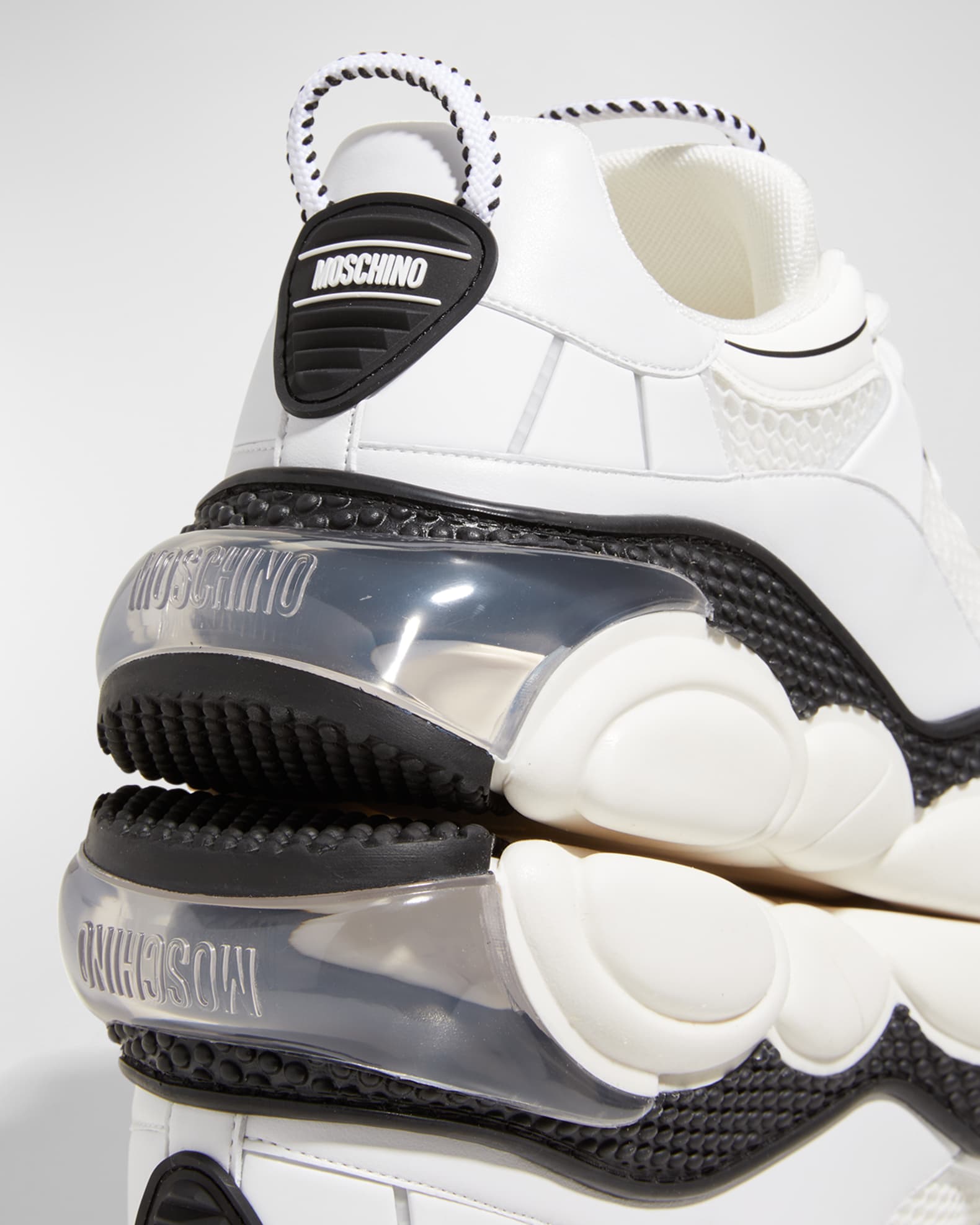 Moschino Men's Teddy Bear-Sole Trainer Sneakers - Two-Tone