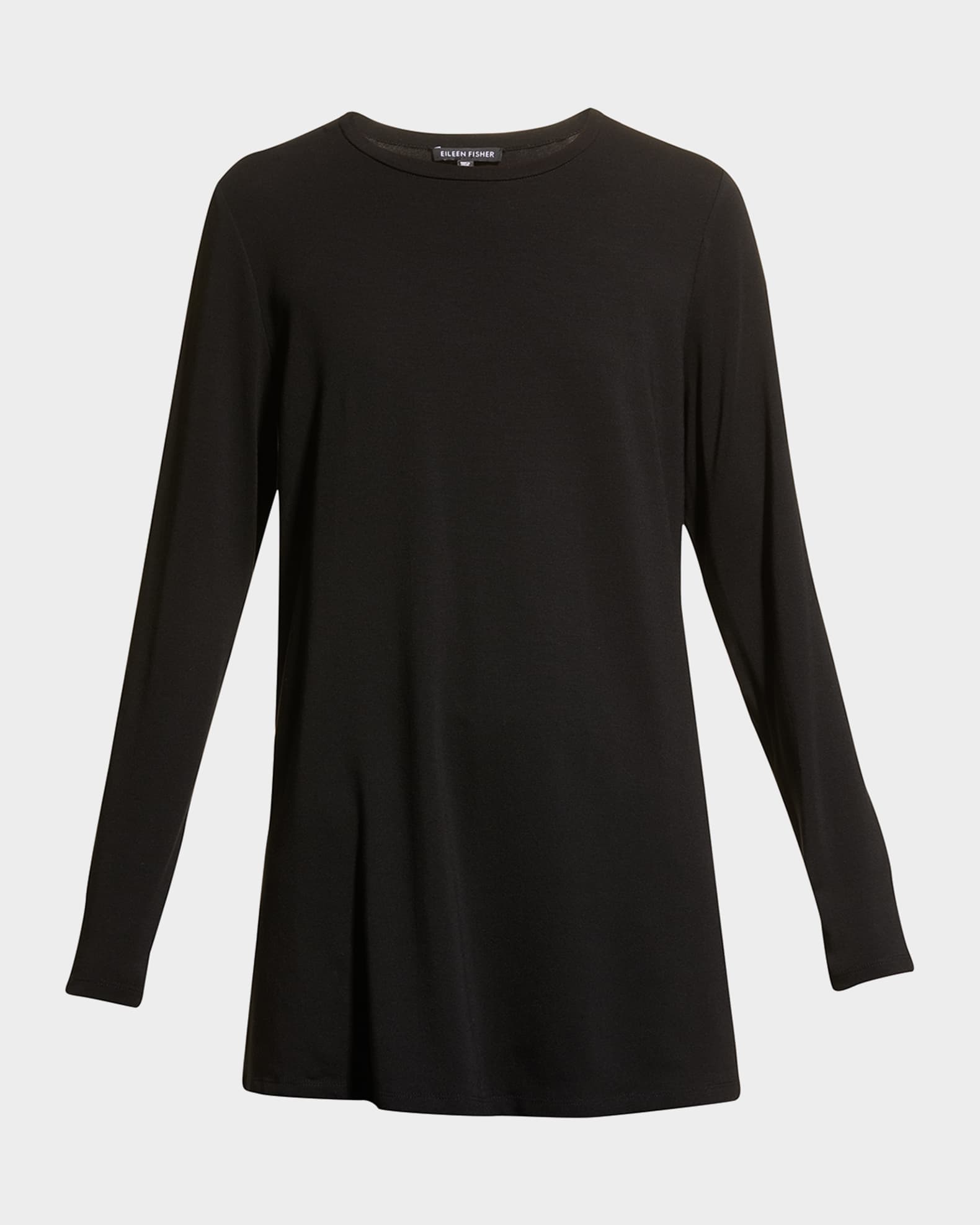Long Sleeve Side Slit Jersey Tunic