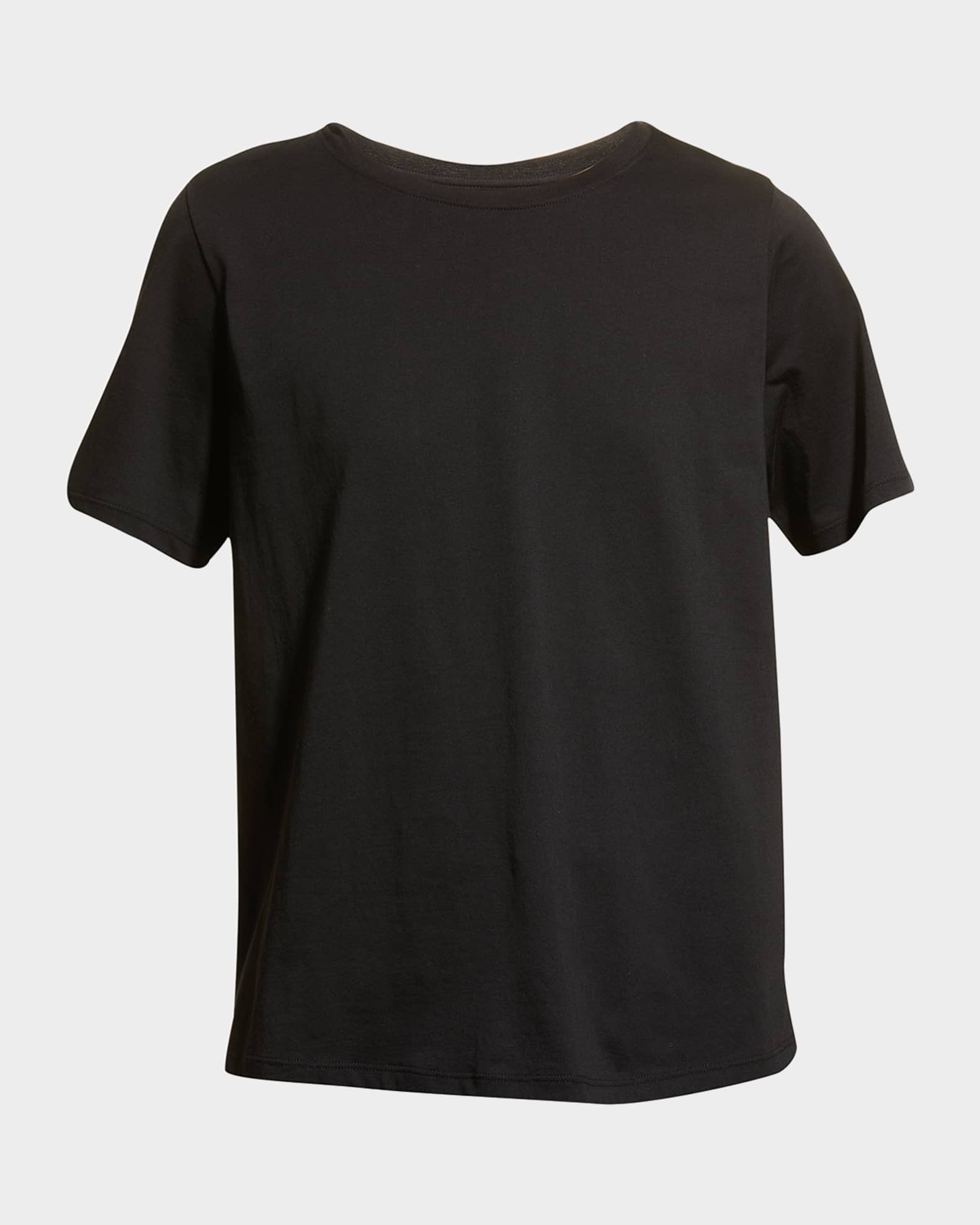 Crewneck Jersey Knit Tee 0