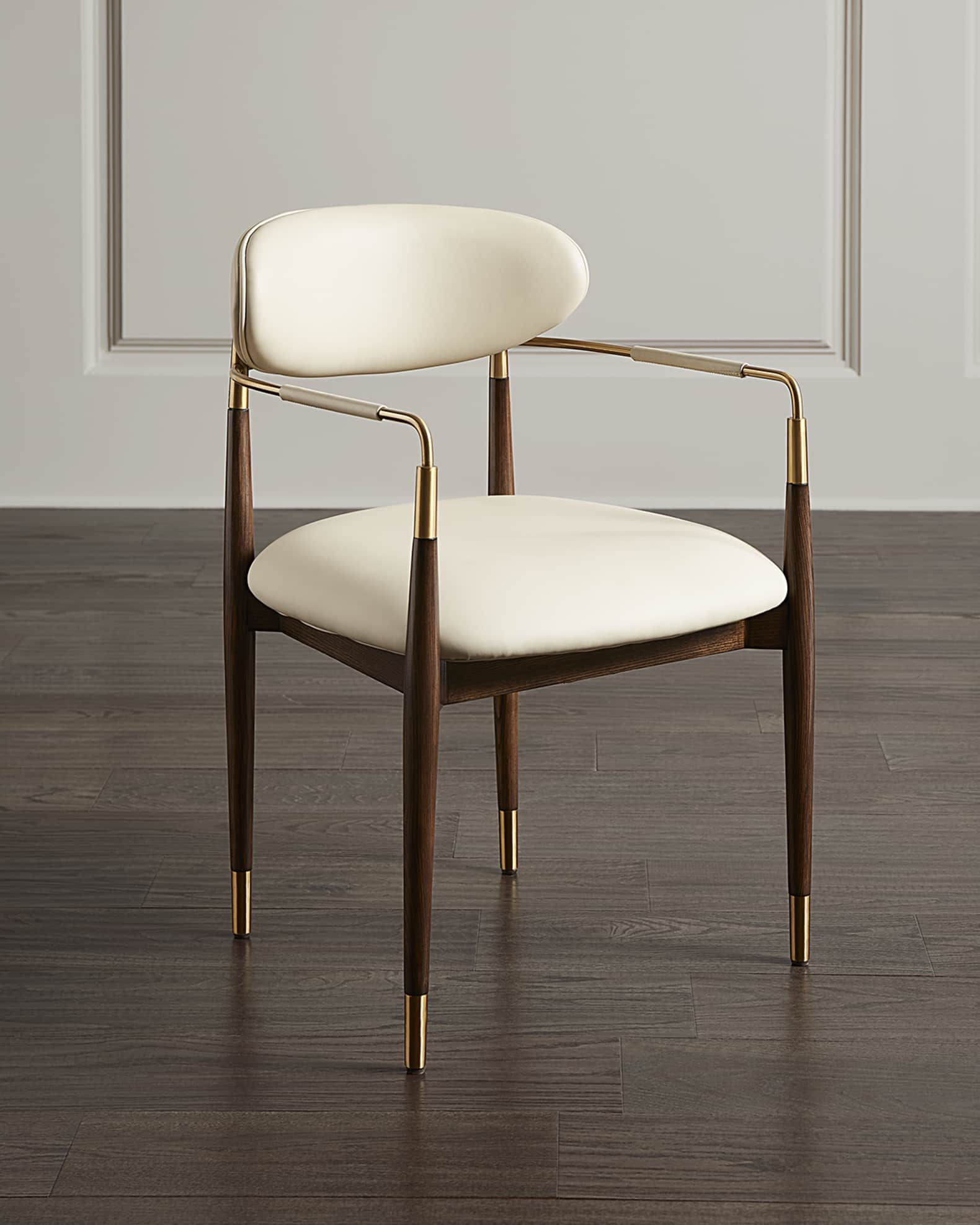 Interlude Home Louis Chair, Walnut