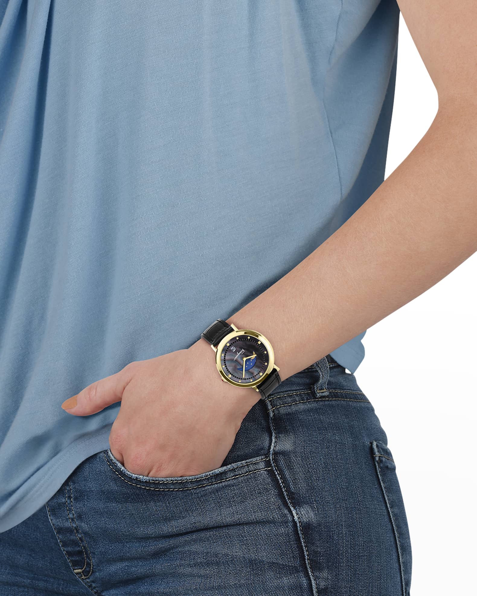 ferragamo moonphase watch