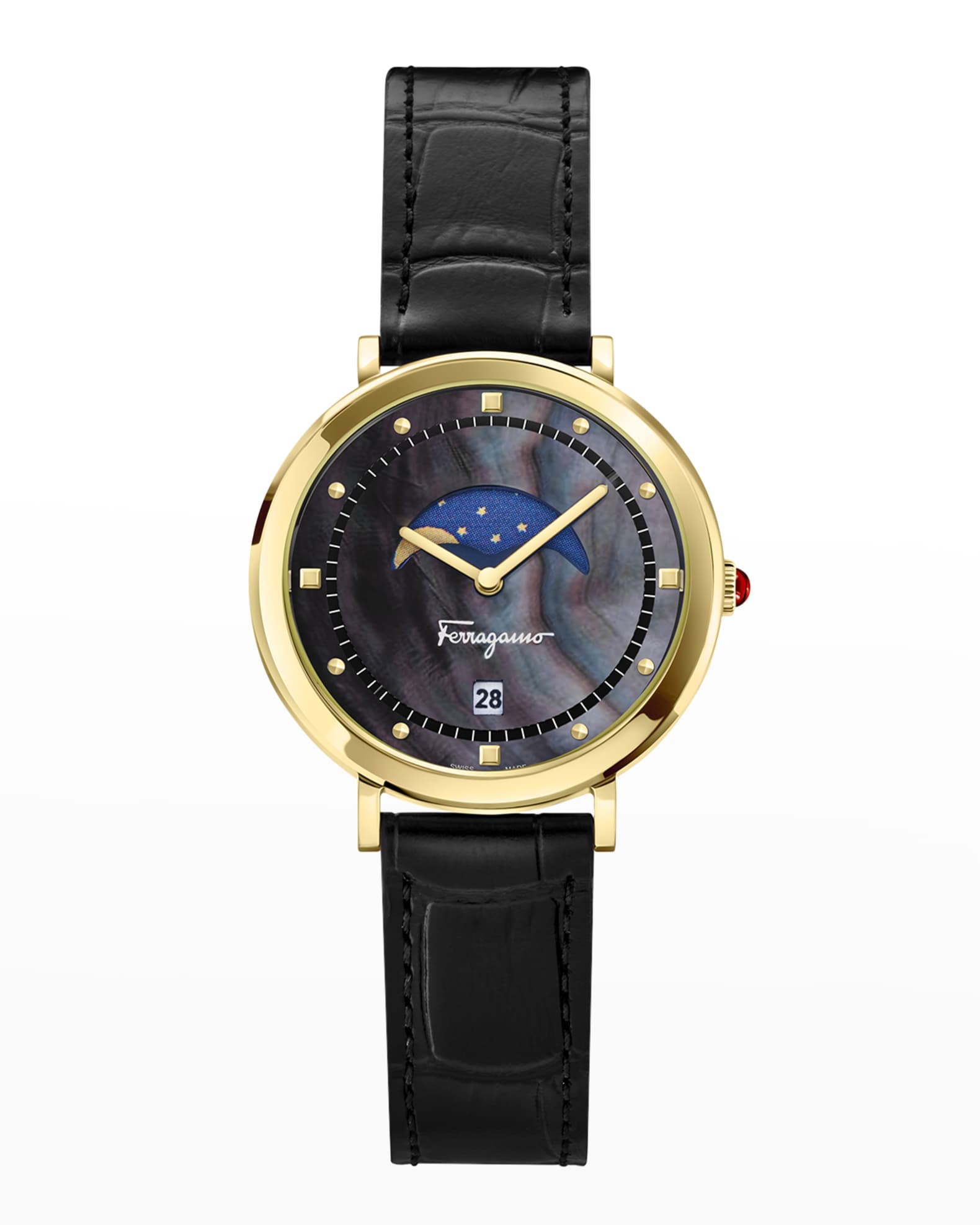 ferragamo moonphase watch