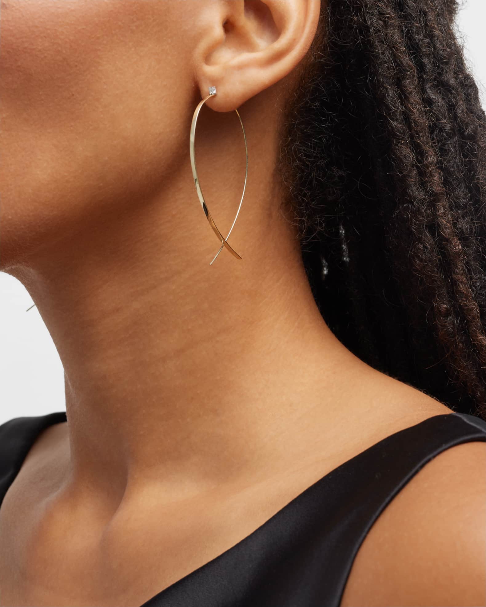 Lana upside down hoop earrings online