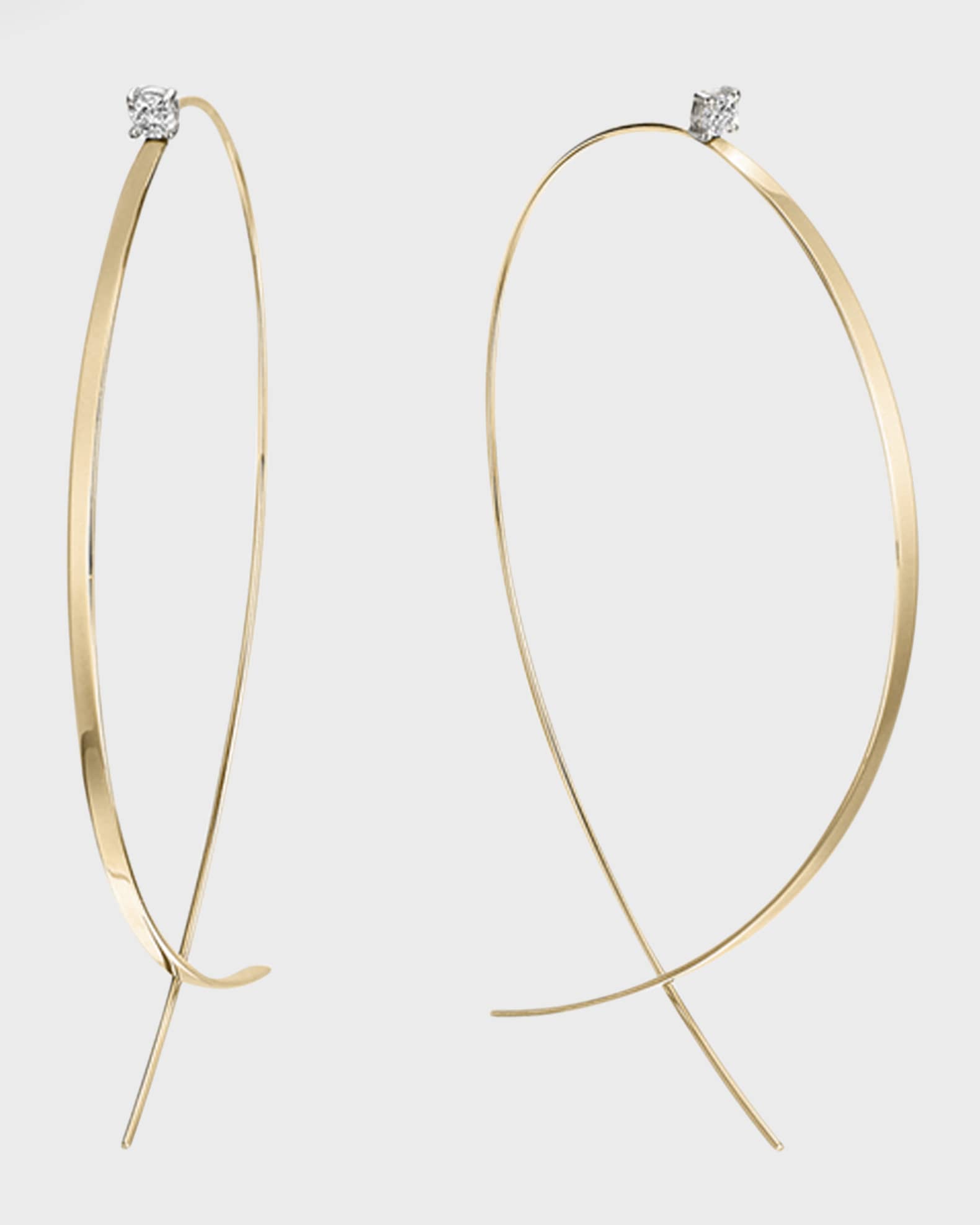 Lana upside down hoops sale