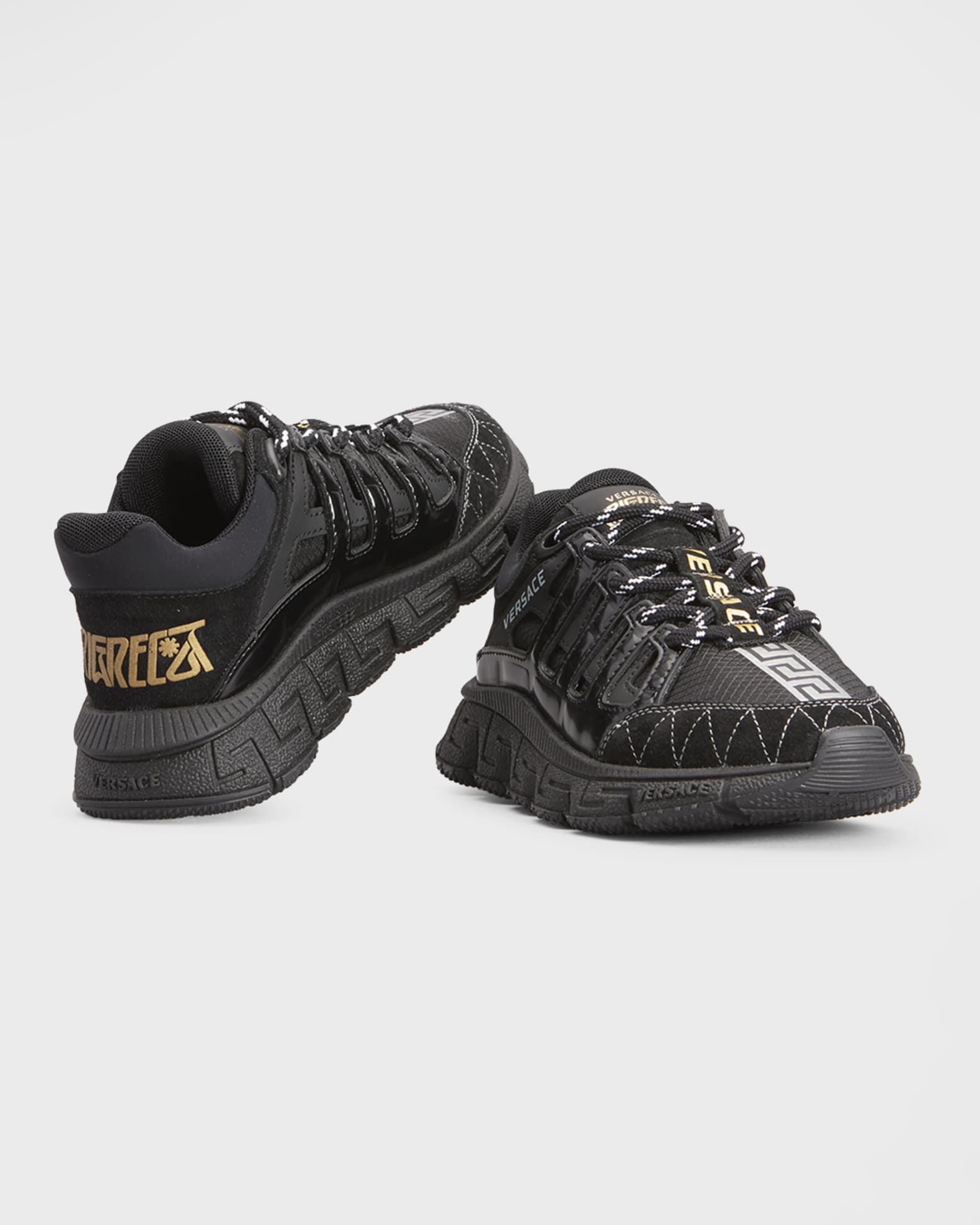 Versace Kid's Trigreca Printed LowTop Trainer Sneakers, Kids Neiman