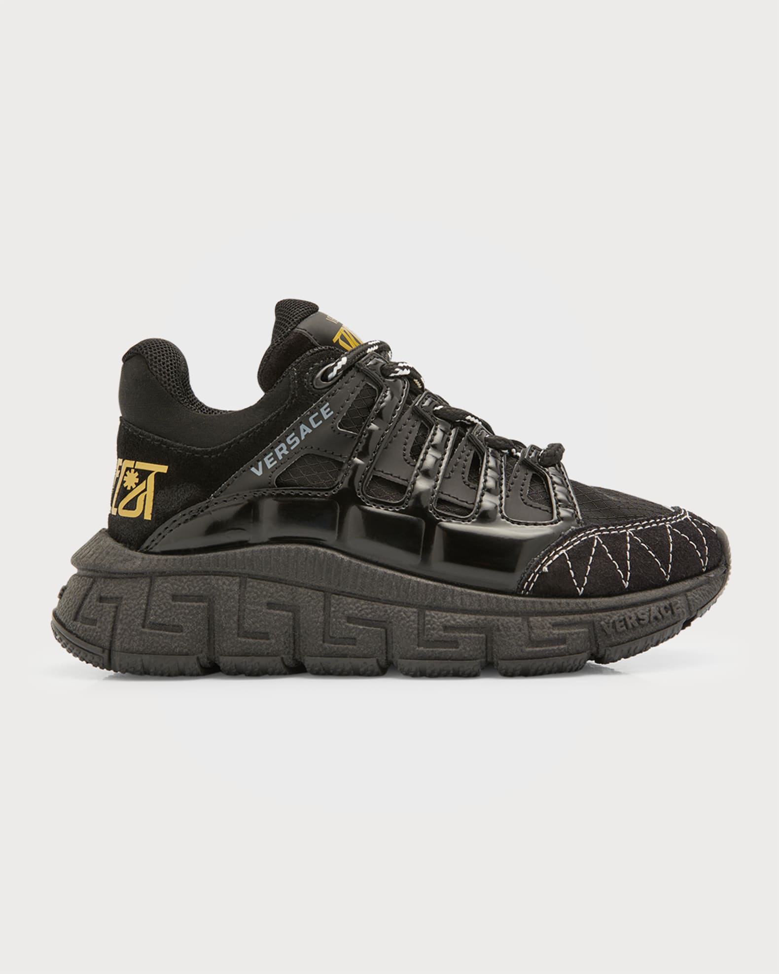 Versace Kid s Trigreca Tonal Fashion Trainer Sneakers Toddlers Neiman Marcus