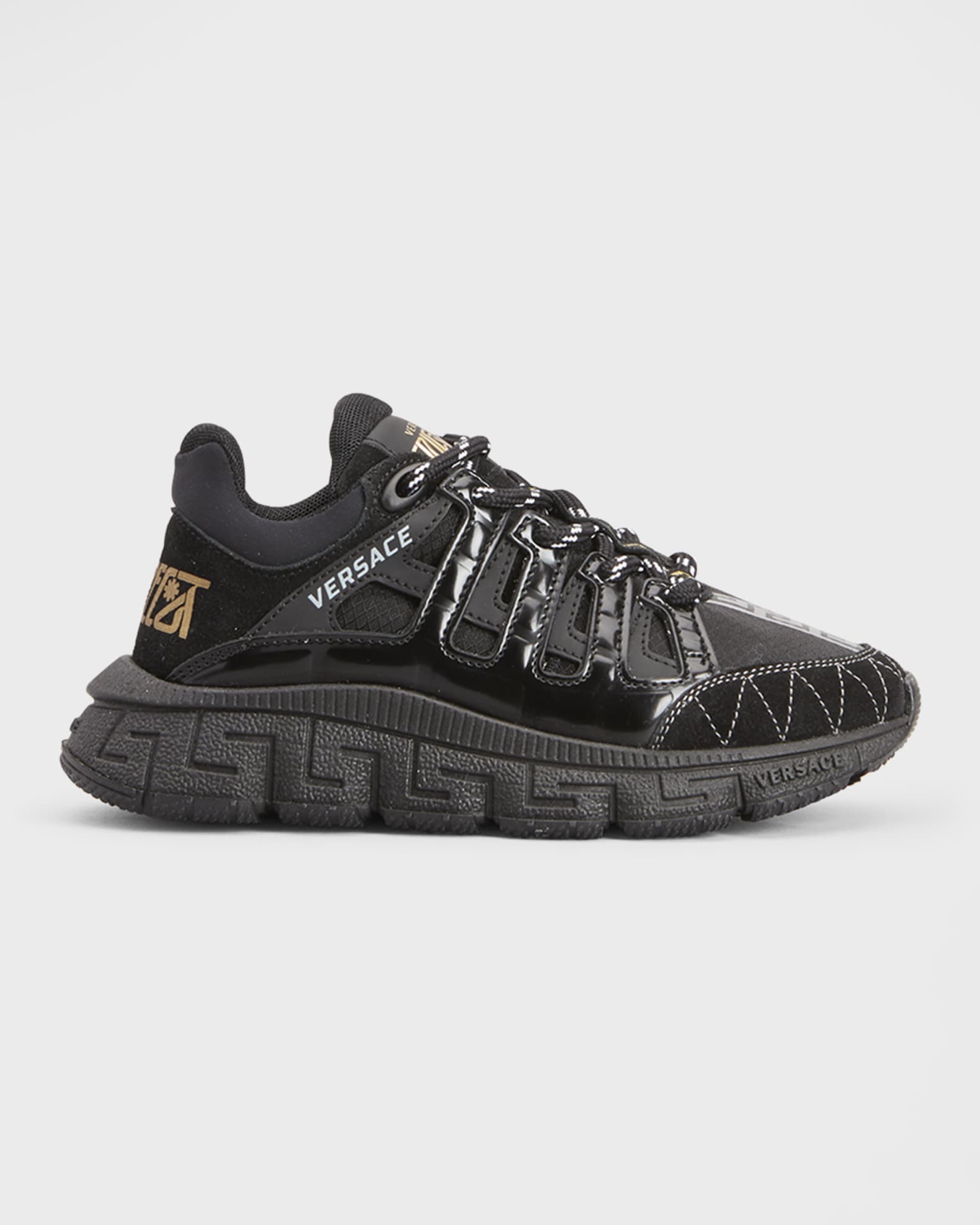 Versace Kid's Trigreca Tonal Fashion Trainer Sneakers, Kids Neiman Marcus