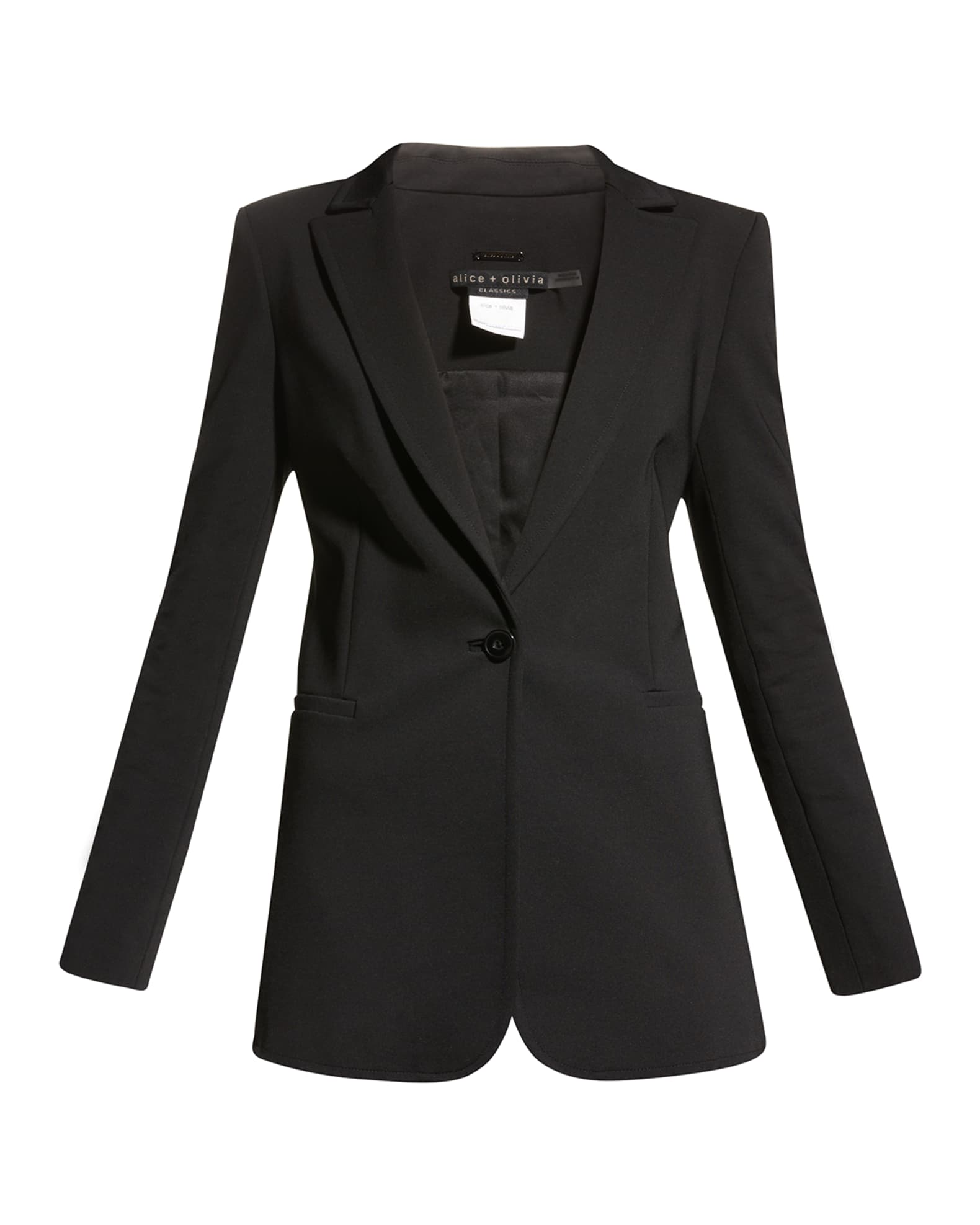 Alice + Olivia Breann Long Fitted Blazer | Neiman Marcus