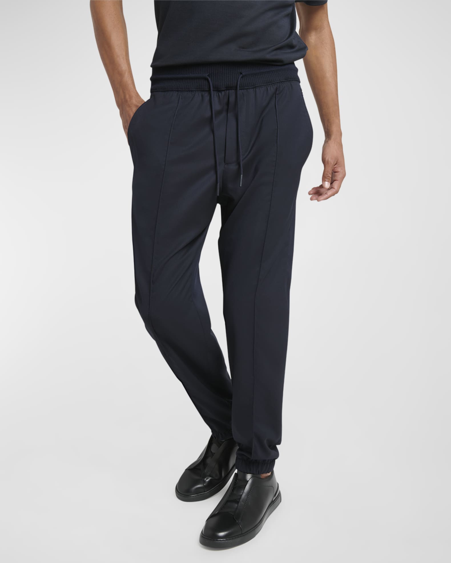 ワコマリア Zegna / STRAIGHT FIT TROUSERS M ZEGNA Men's Straight Fit Flat-Front Pants | Neiman Marcus