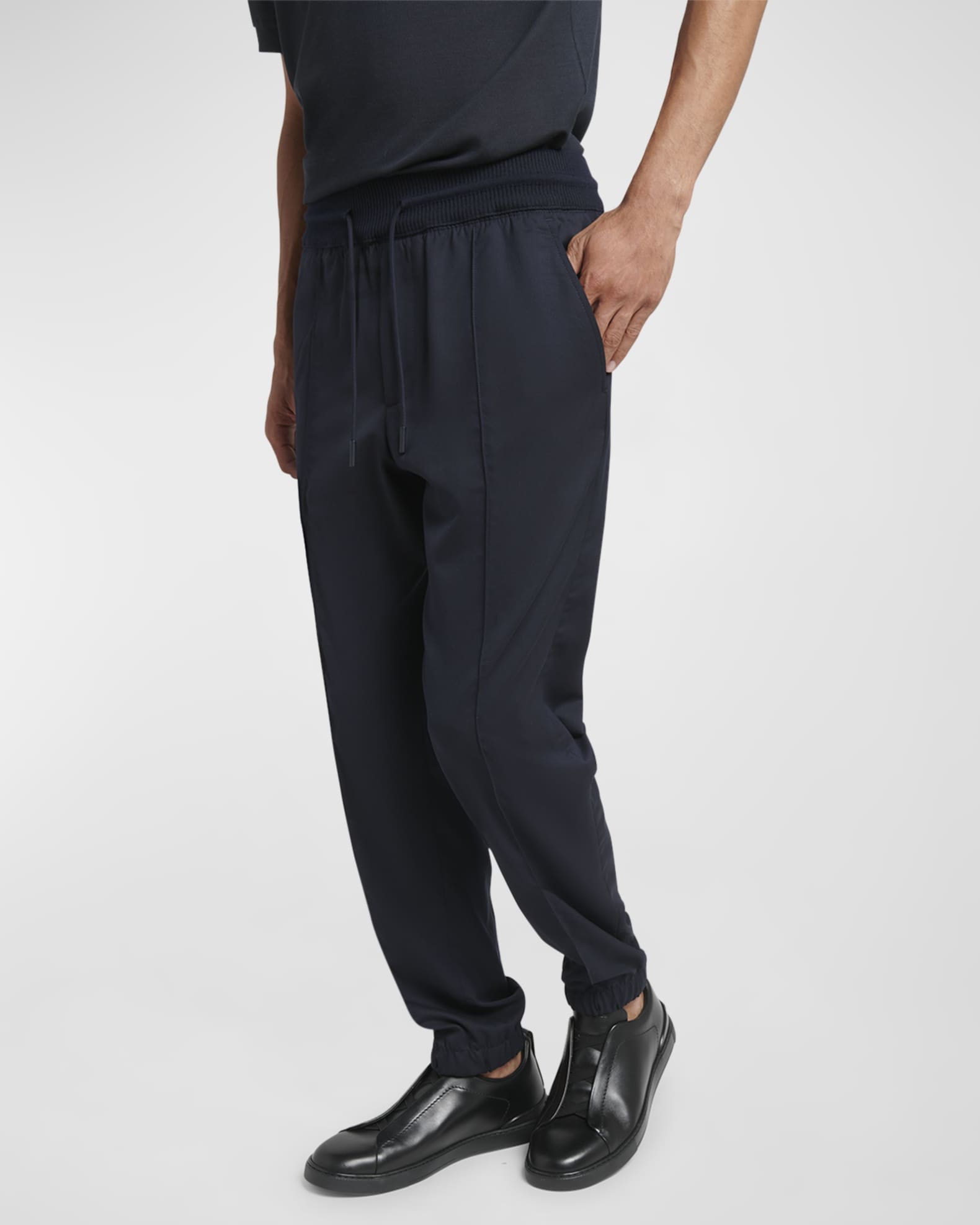 ZEGNA Men's Drawstring Trousers | Neiman Marcus