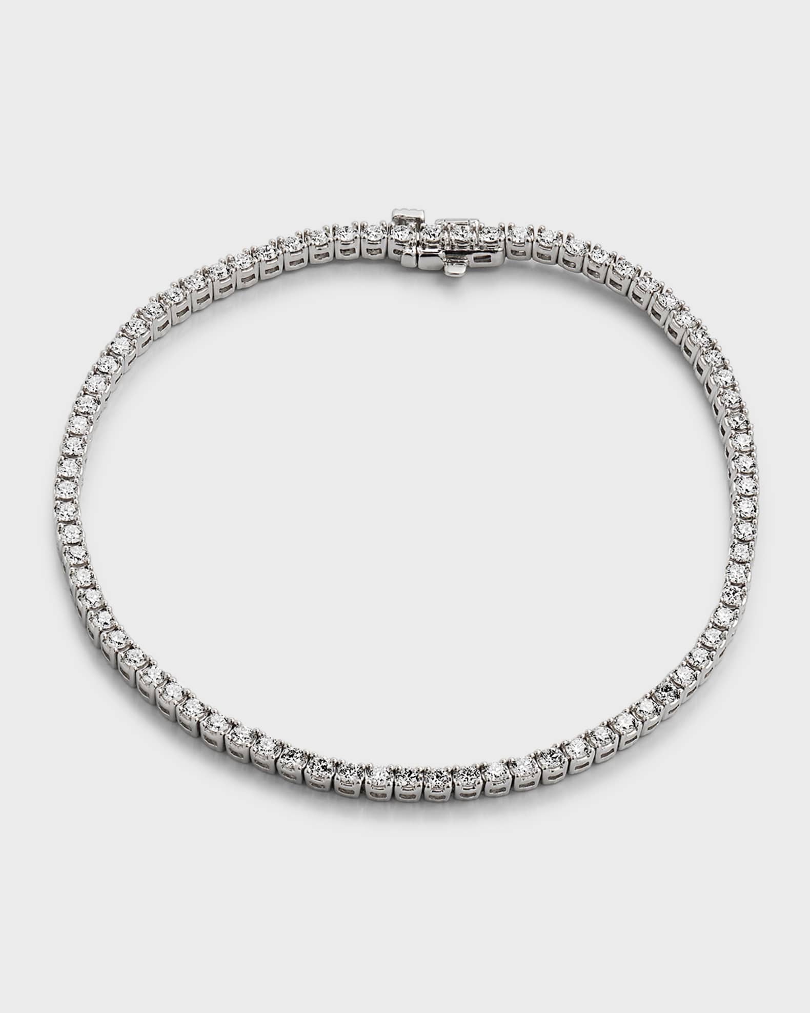 18K White Gold Diamond Tennis Bracelet, 2.11tcw, 7"L 0