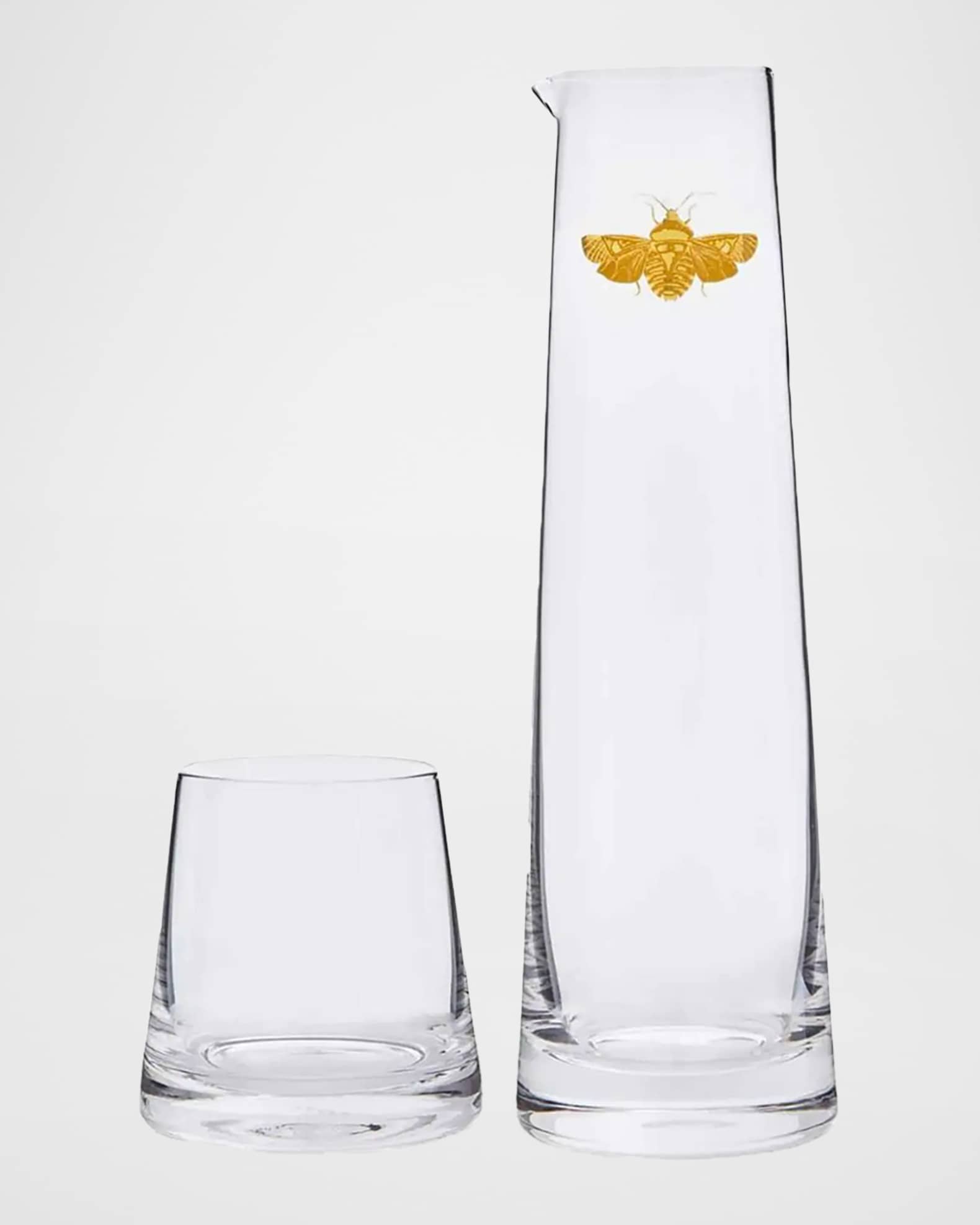 Spode Creatures of Curiosity Glass Carafe w/ Tumbler