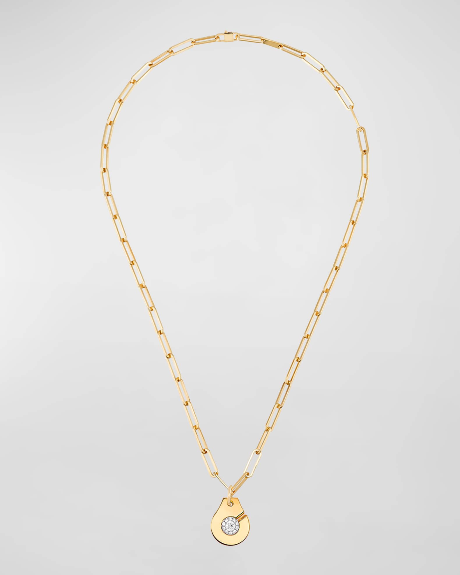 DINH VAN Yellow Gold Menot R15 Diamond Pendant Necklace Neiman Marcus