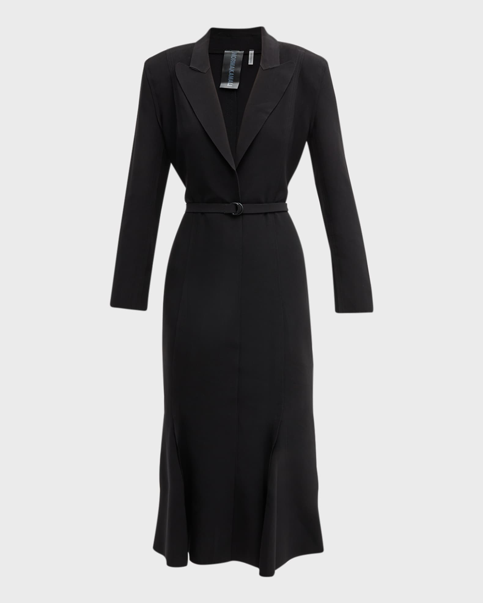 Norma Kamali Belted Blazer Midi Dress | Neiman Marcus