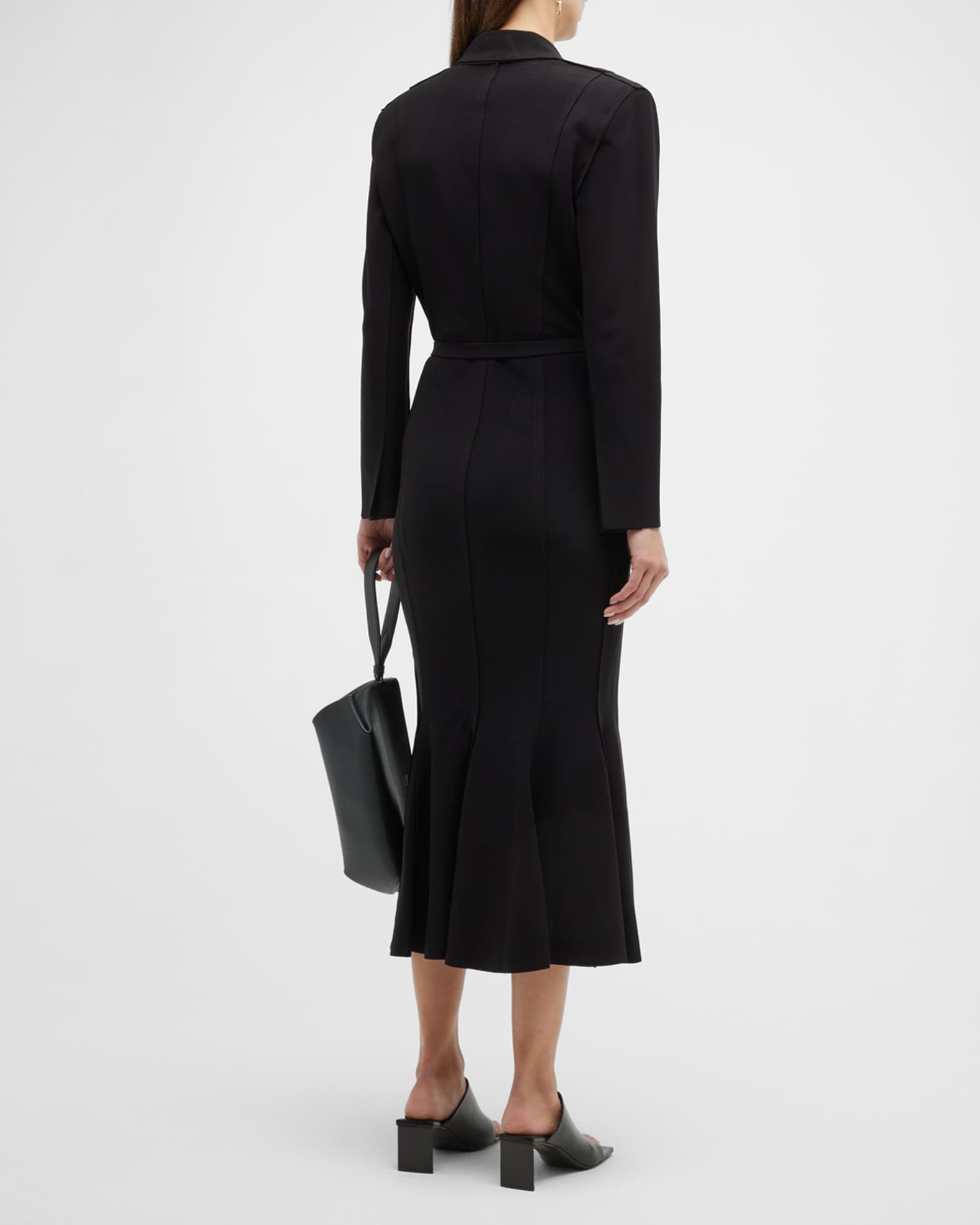 Norma Kamali Belted Blazer Midi Dress | Neiman Marcus