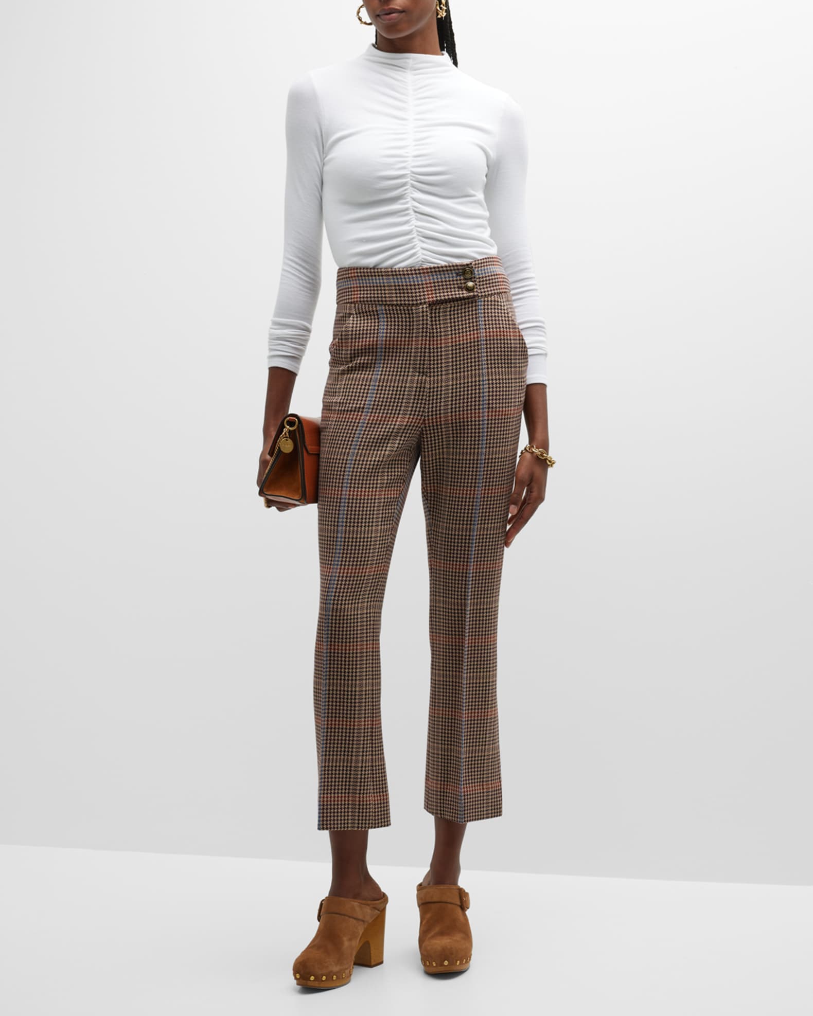 Theresa Knit Ruched Turtleneck 1