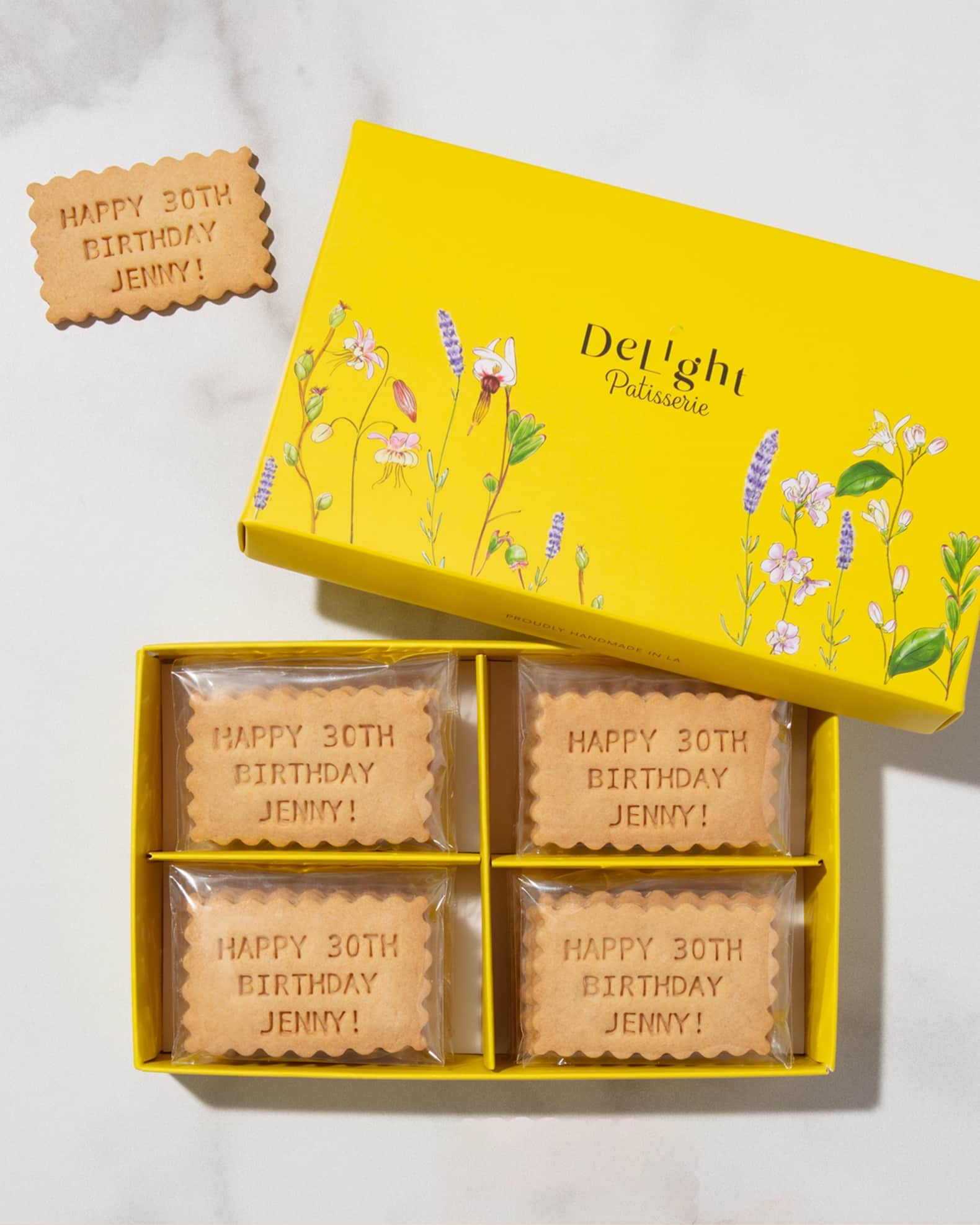 Custom Message Shortbread Cookies - Personalized 0
