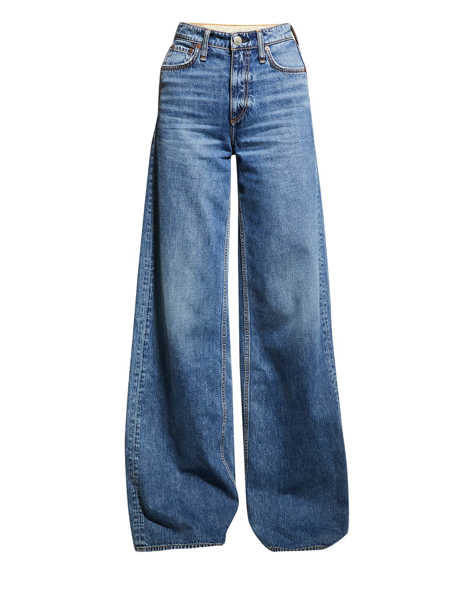 Rag & Bone Sofie HighRise Baggy WideLeg Jeans Neiman Marcus
