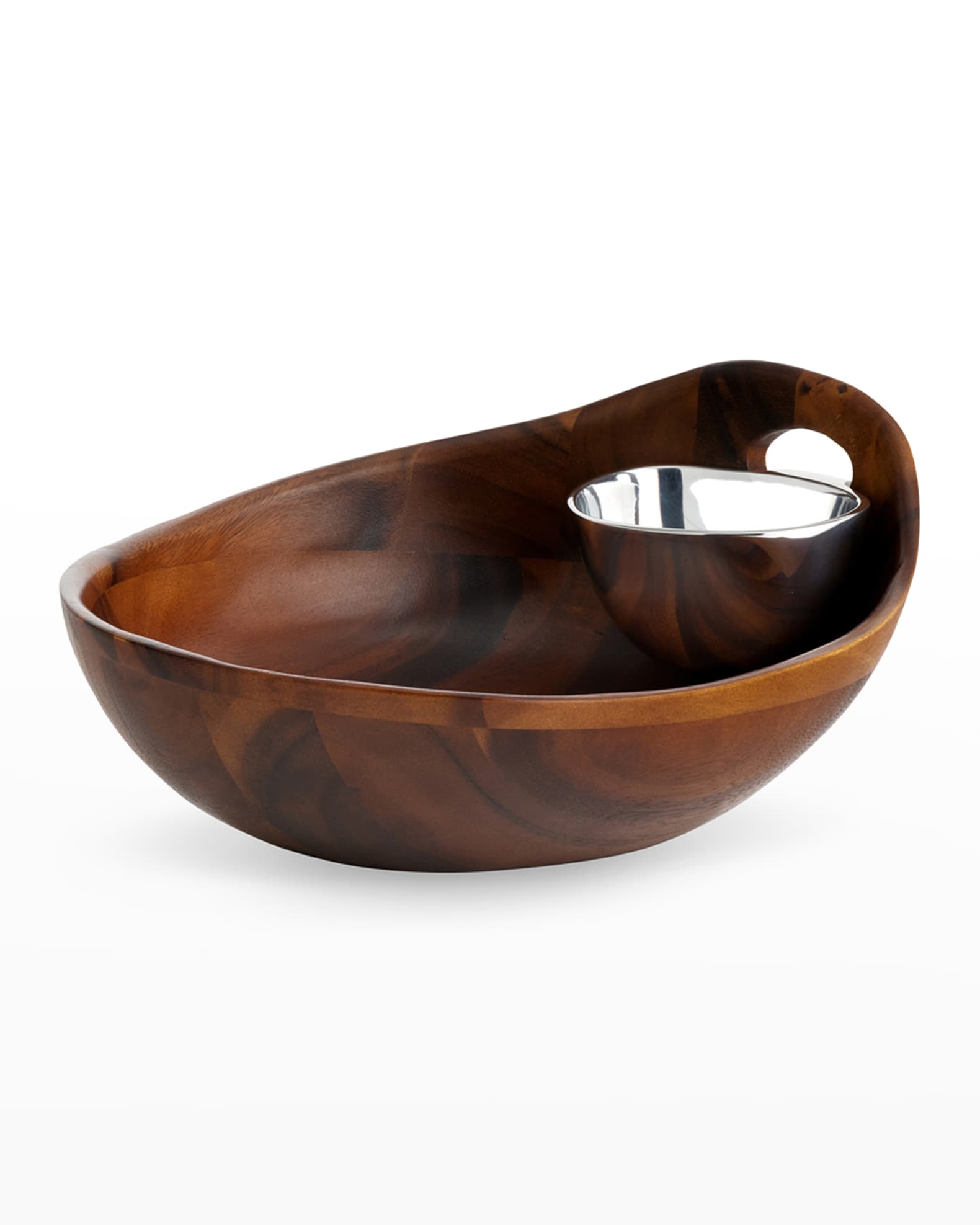 Nambe Portables Chip and Dip Bowl Neiman Marcus