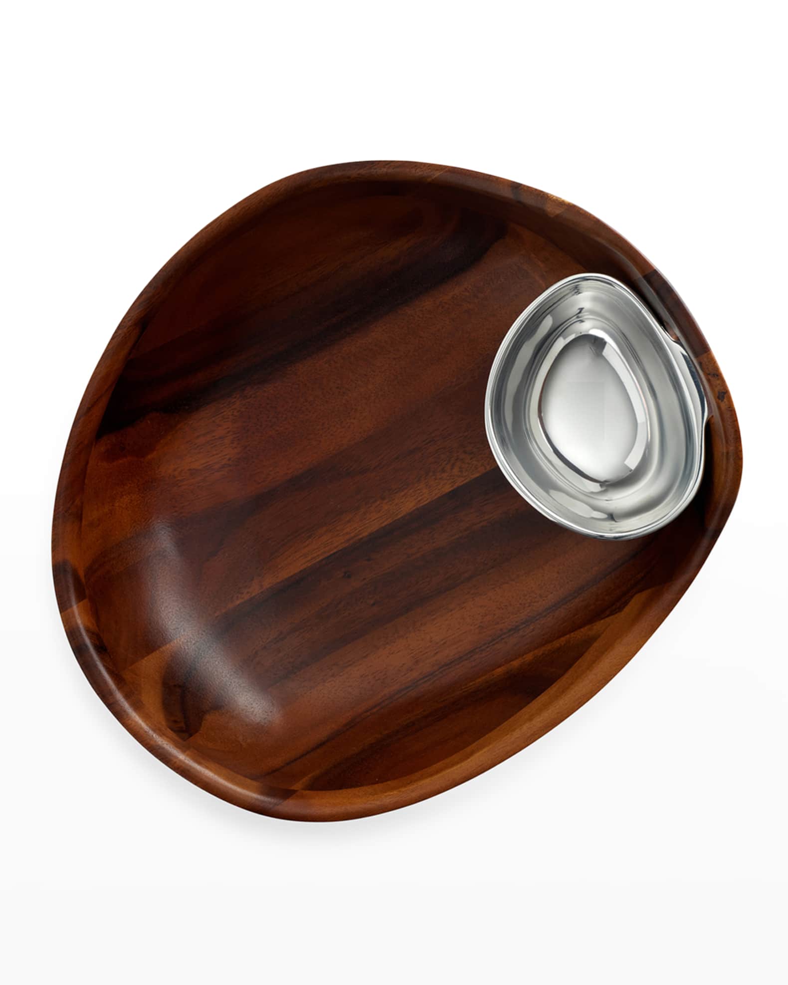 Nambe Portables Chip and Dip Bowl Neiman Marcus