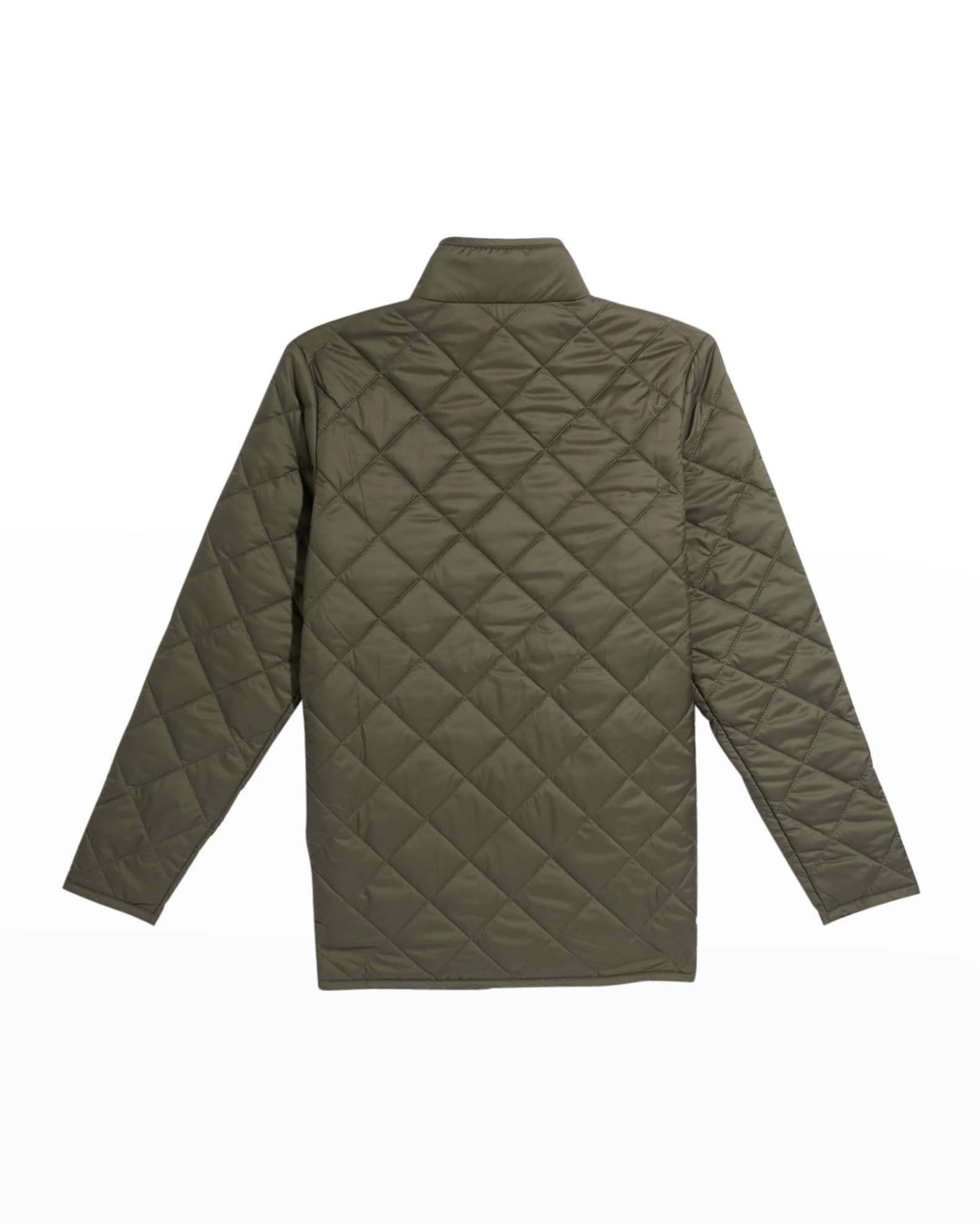 Boy's Suffolk Quilted Solid Coat, Size XXS-XL 1