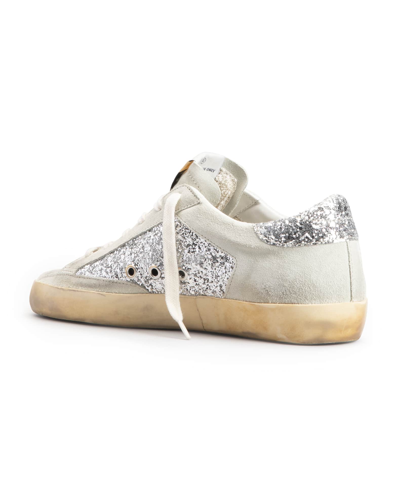 Golden Goose Superstar Glitter Suede Sneakers Neiman Marcus