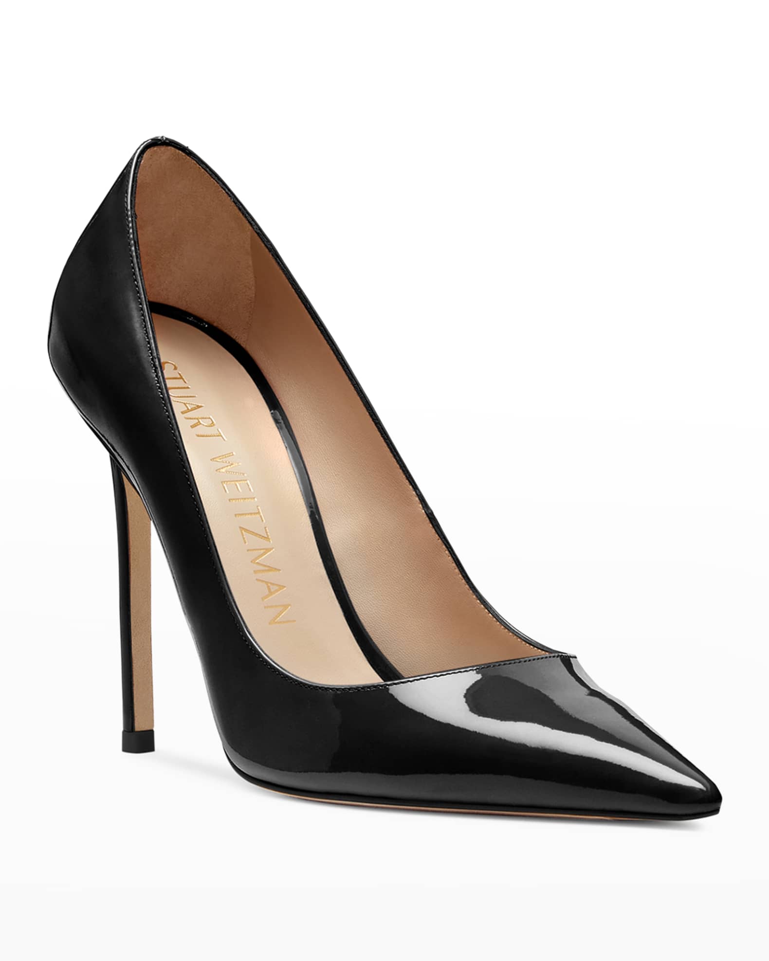 Stuart Weitzman Stuart Patent Leather Stiletto Pumps | Neiman Marcus