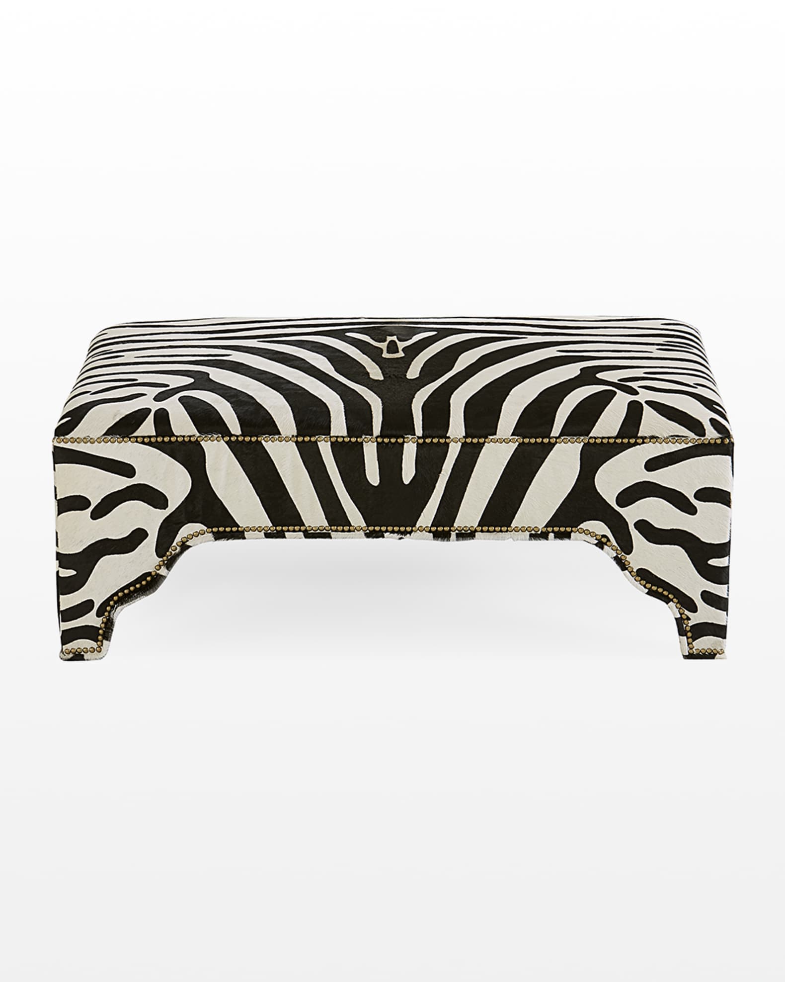 Aleeha Hair Hide Ottoman 1