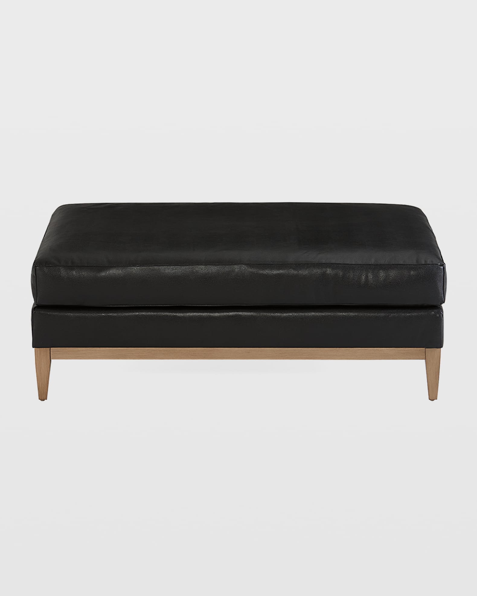 Darius Leather Ottoman 1