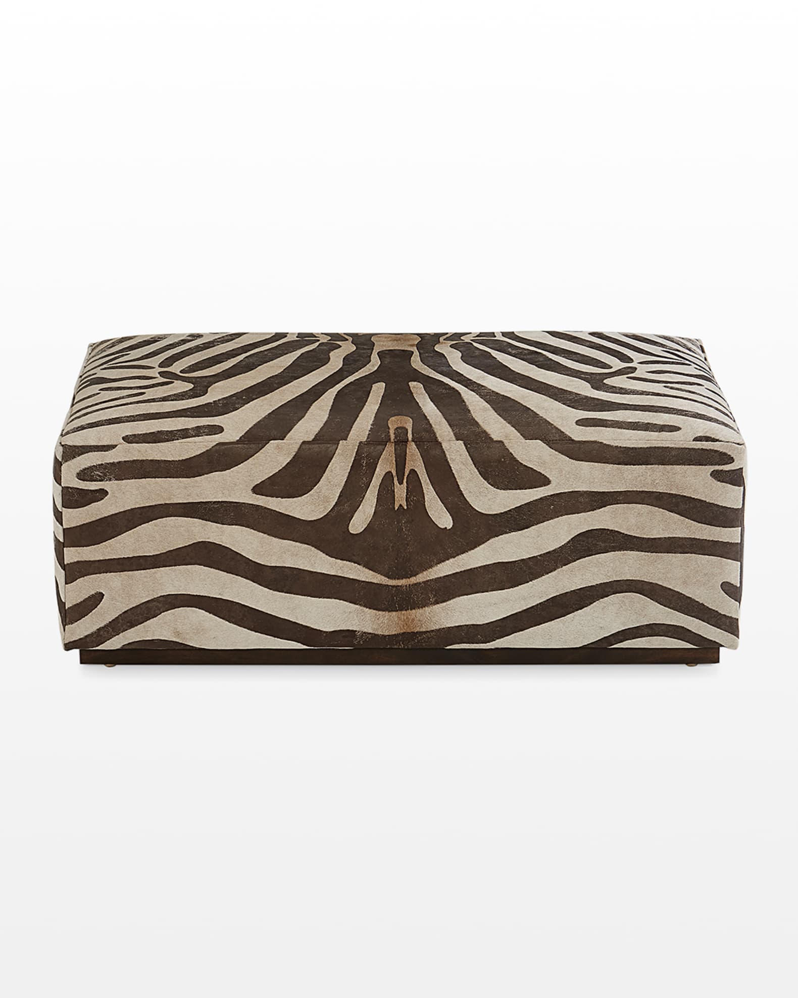 Roc Hair on Hide Ottoman 1