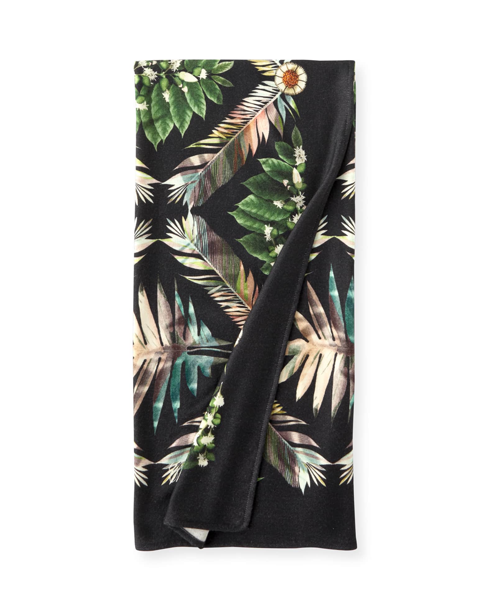 Christian Lacroix Feather Park Jais Throw Blanket Neiman Marcus