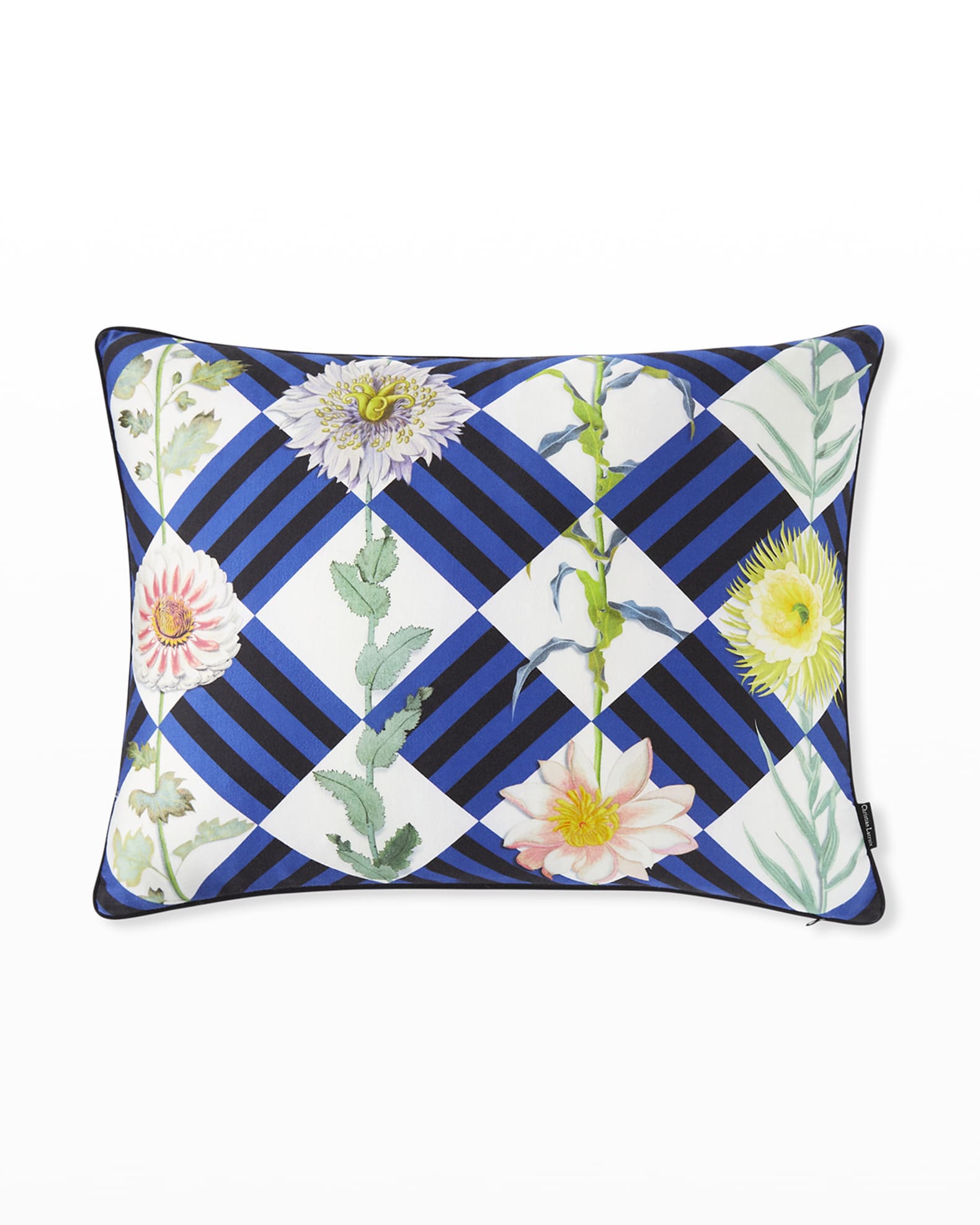 Christian Lacroix Flowers Game Throw Pillow Neiman Marcus