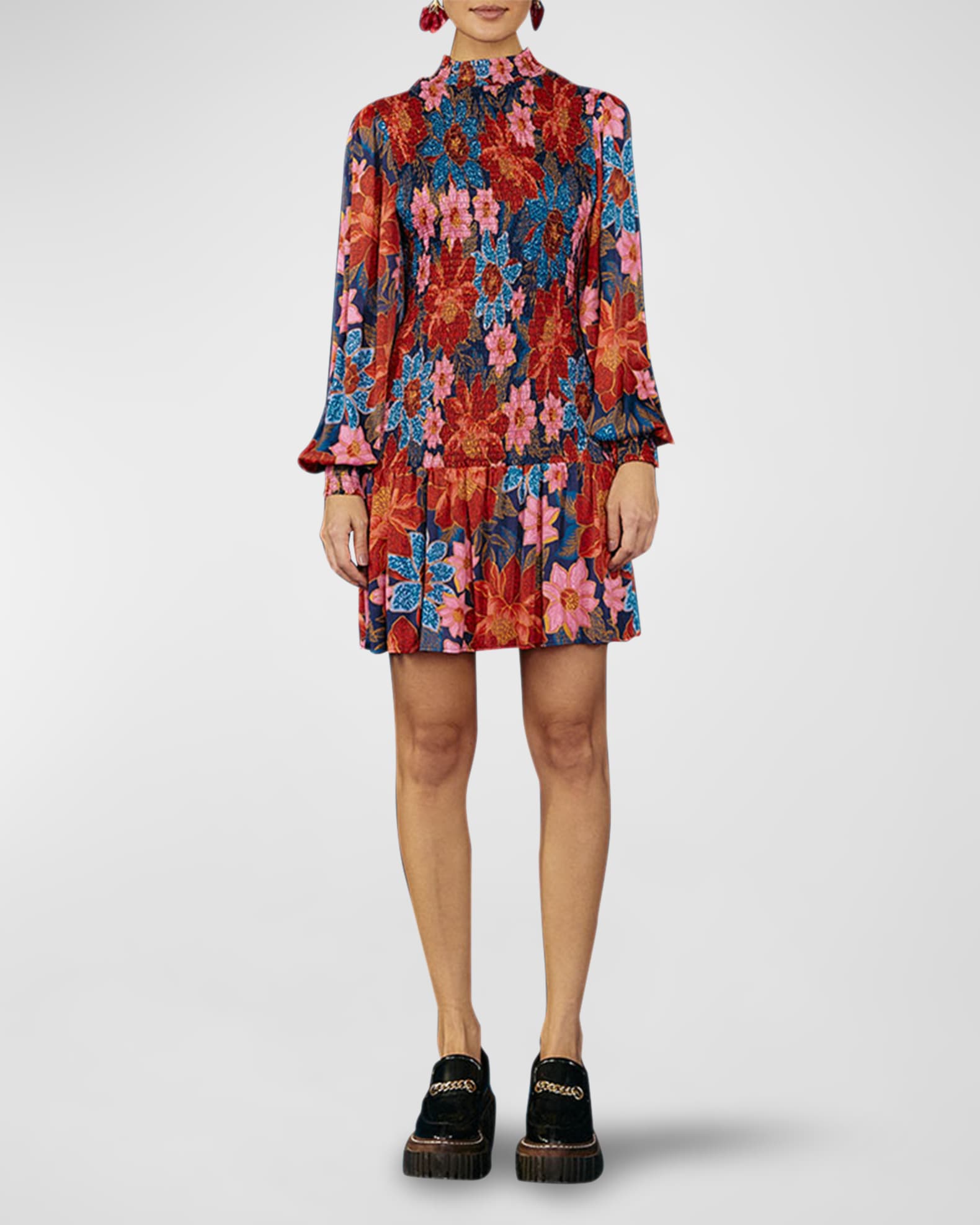 LONG DRESS WITH BLOUSON SLEEVE HOW DOES YOUR GARDEN GROW main image 1
