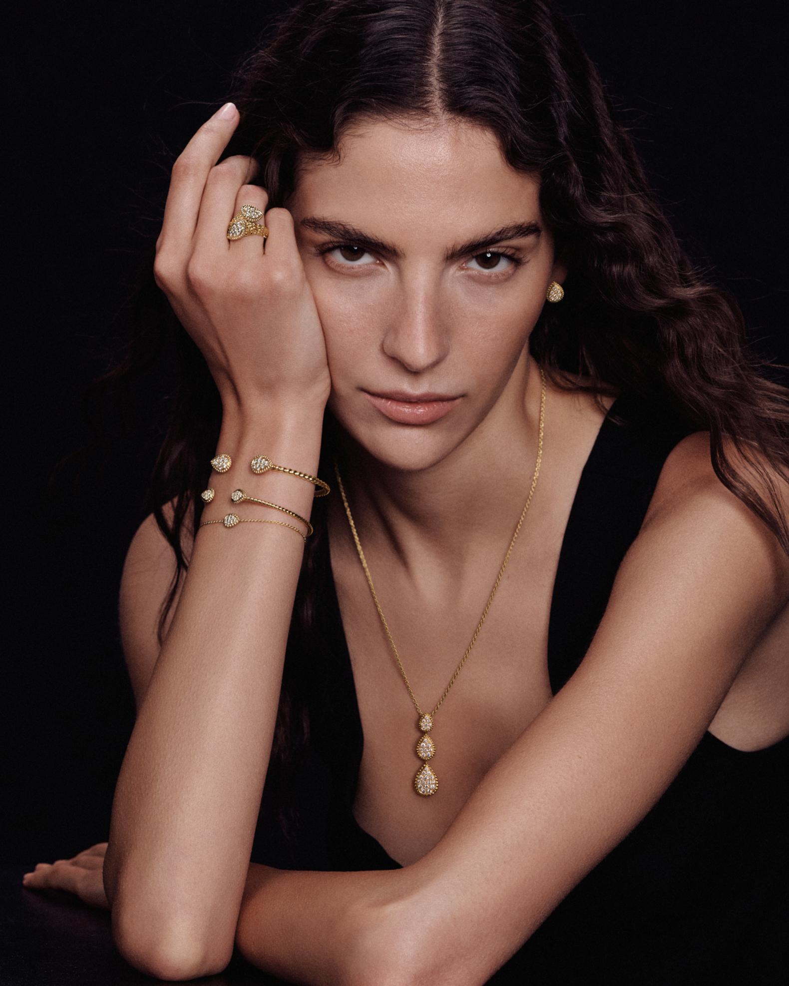 Chopard Ice Cube 18K Rose Gold Bracelet, Size Medium | Neiman Marcus