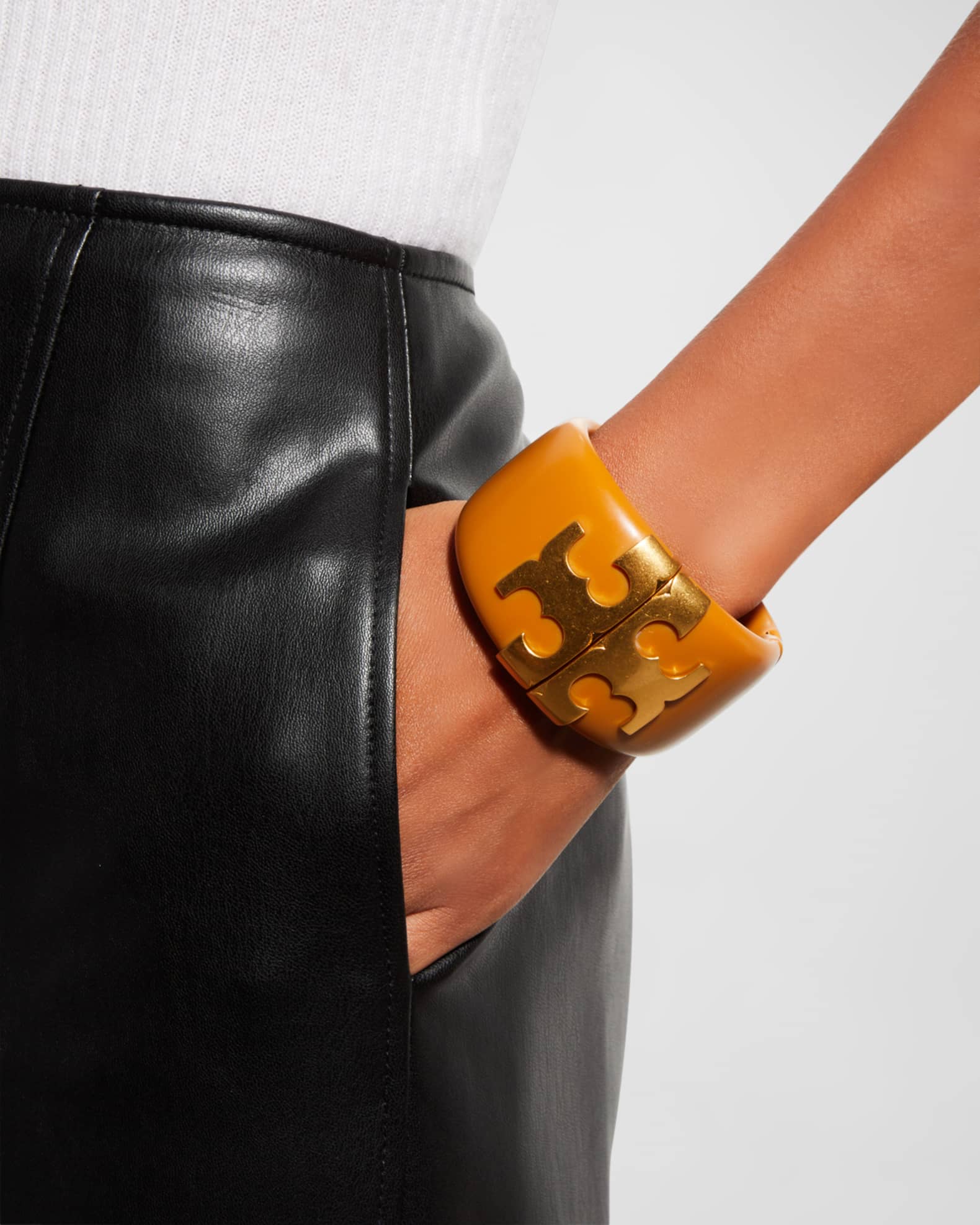 Tory Burch Eleanor Wide Bracelet Neiman Marcus