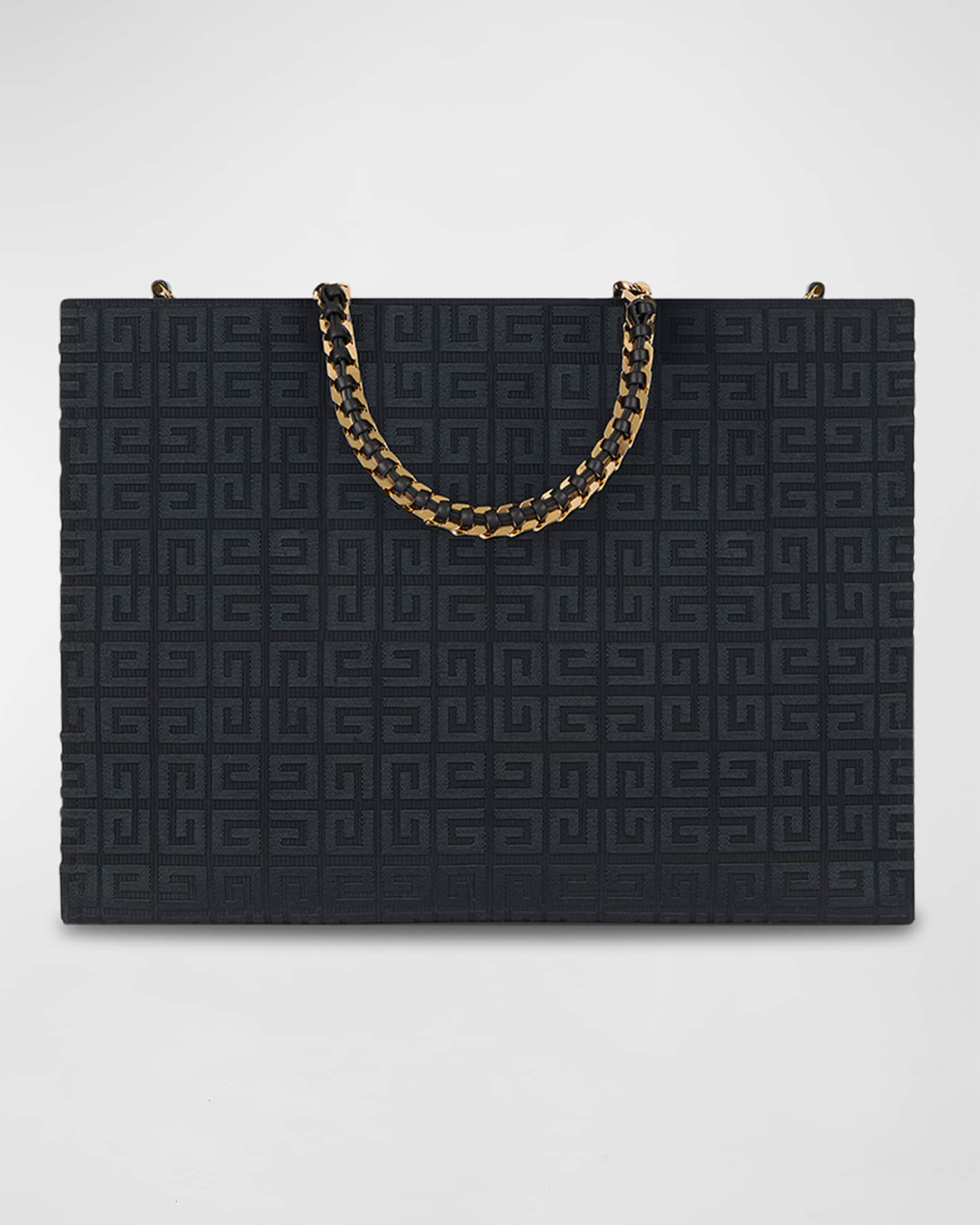 G-Tote Medium Shopping Bag in 4G Logo Canvas with Chain Handles 1